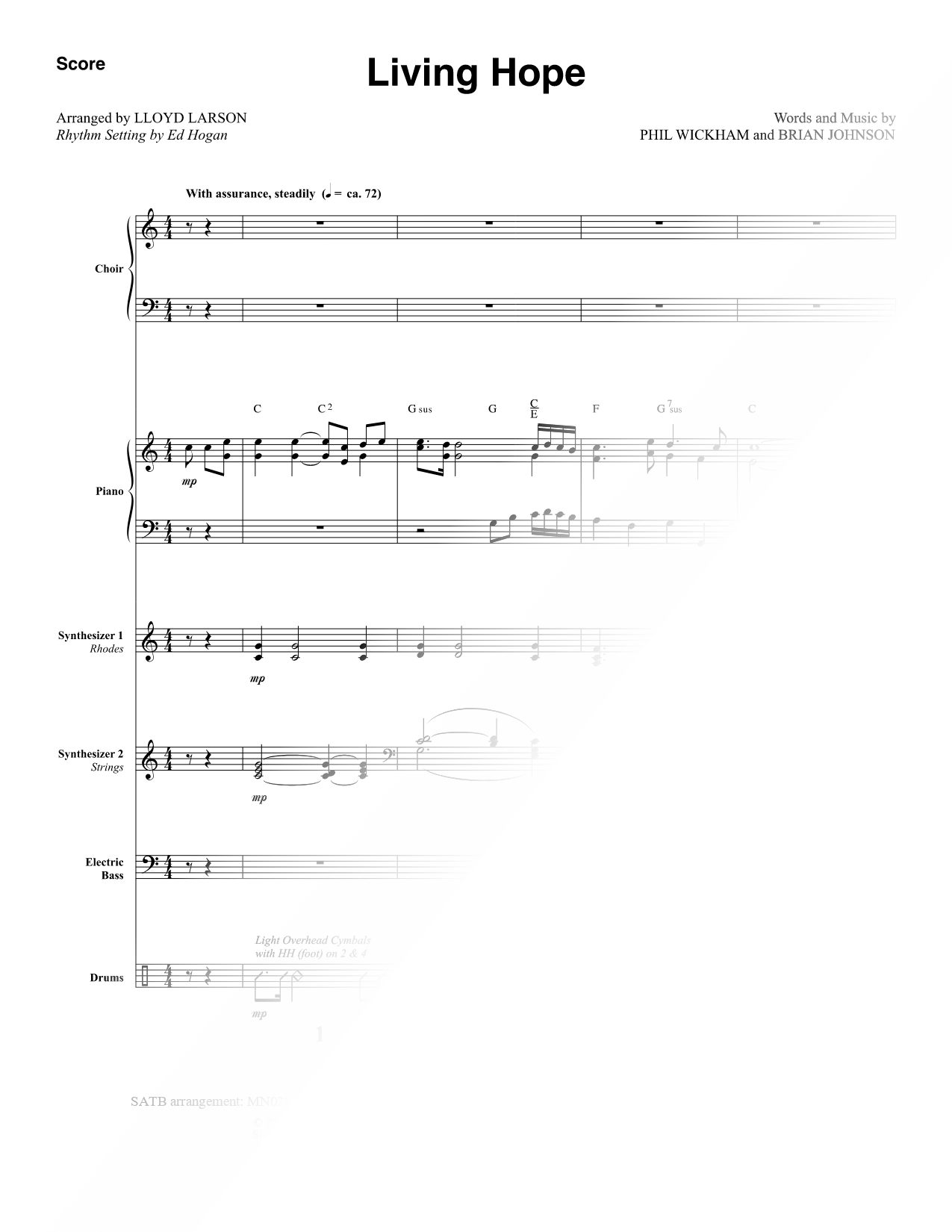 Living Hope [Rhythm Parts]