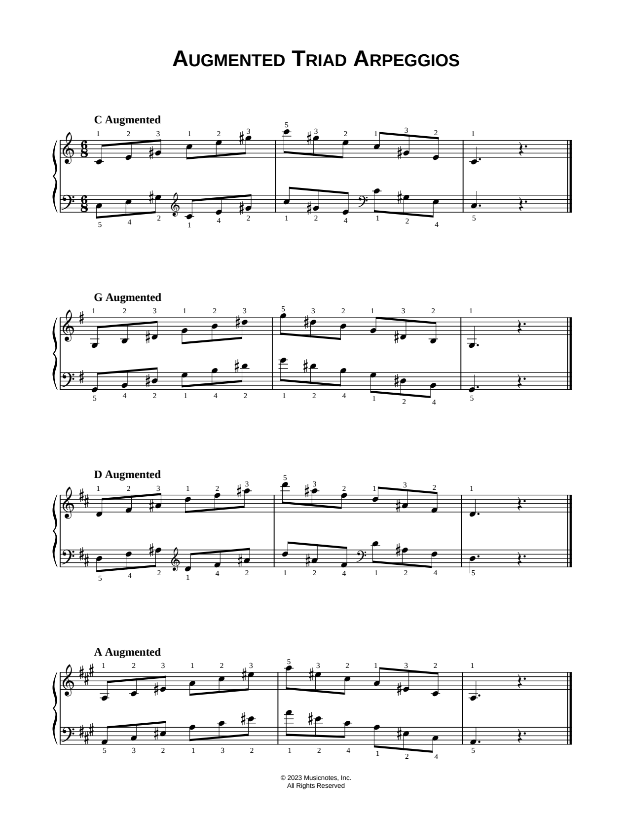 Augmented Triad Arpeggios