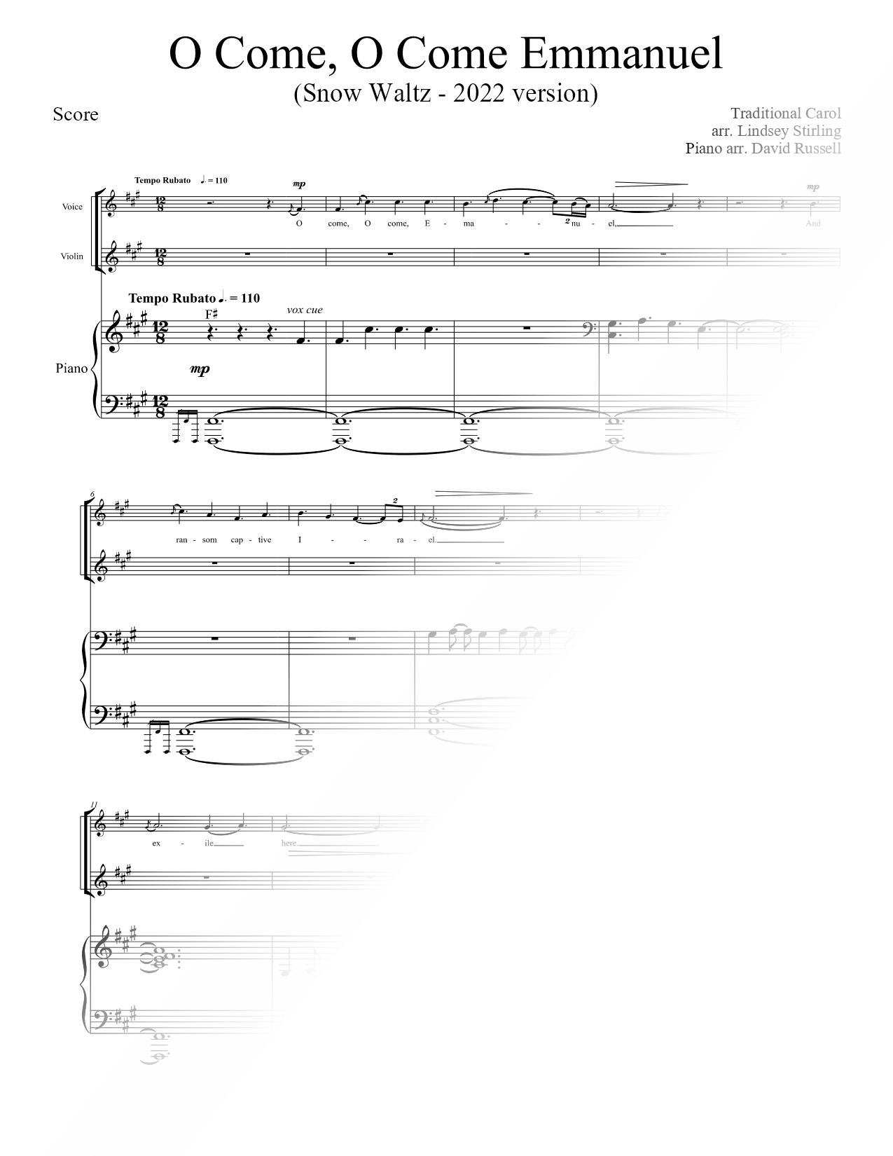 O Come, O Come, Emmanuel
