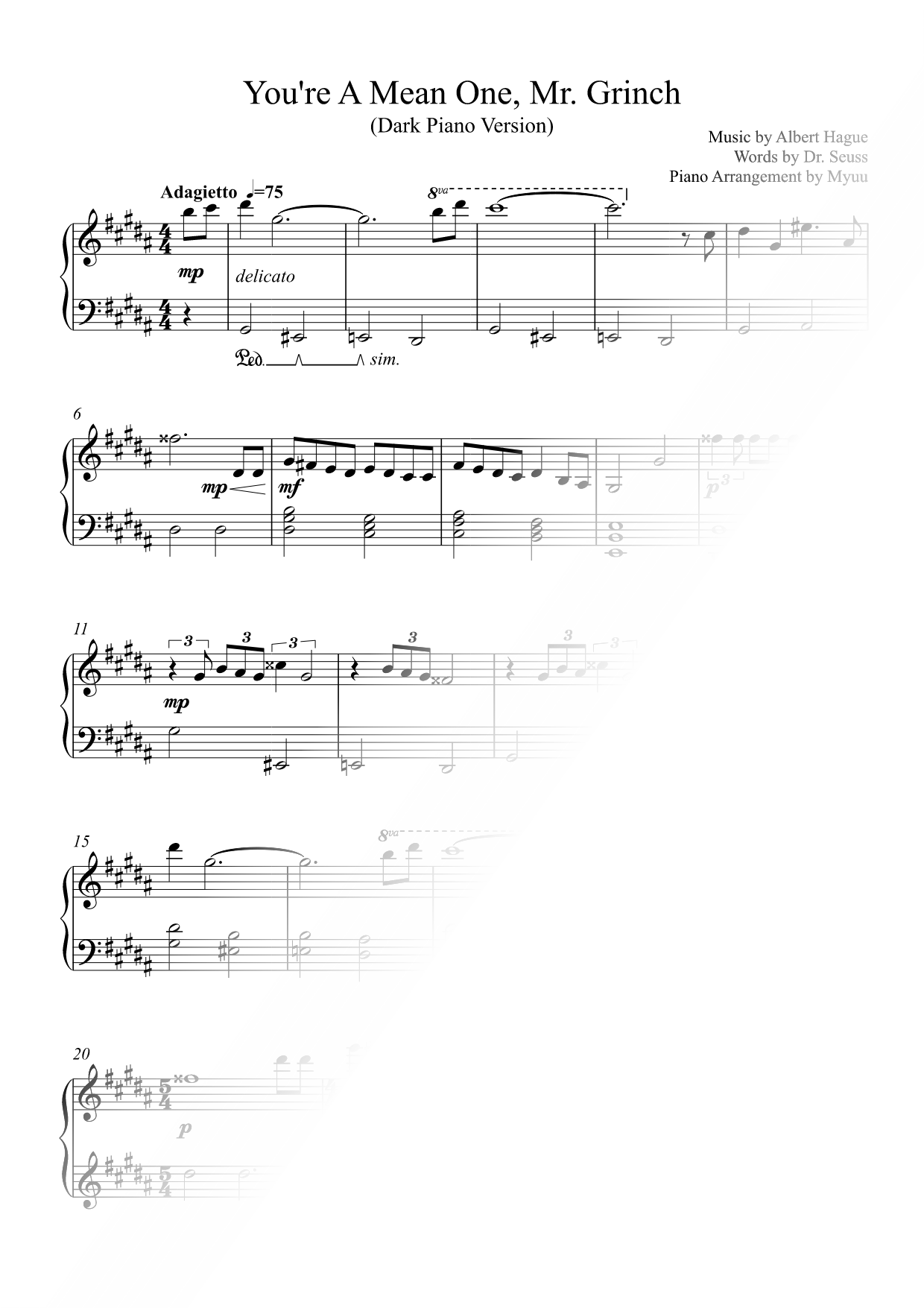 You're a Mean One, Mr. Grinch (Dark Piano Version)