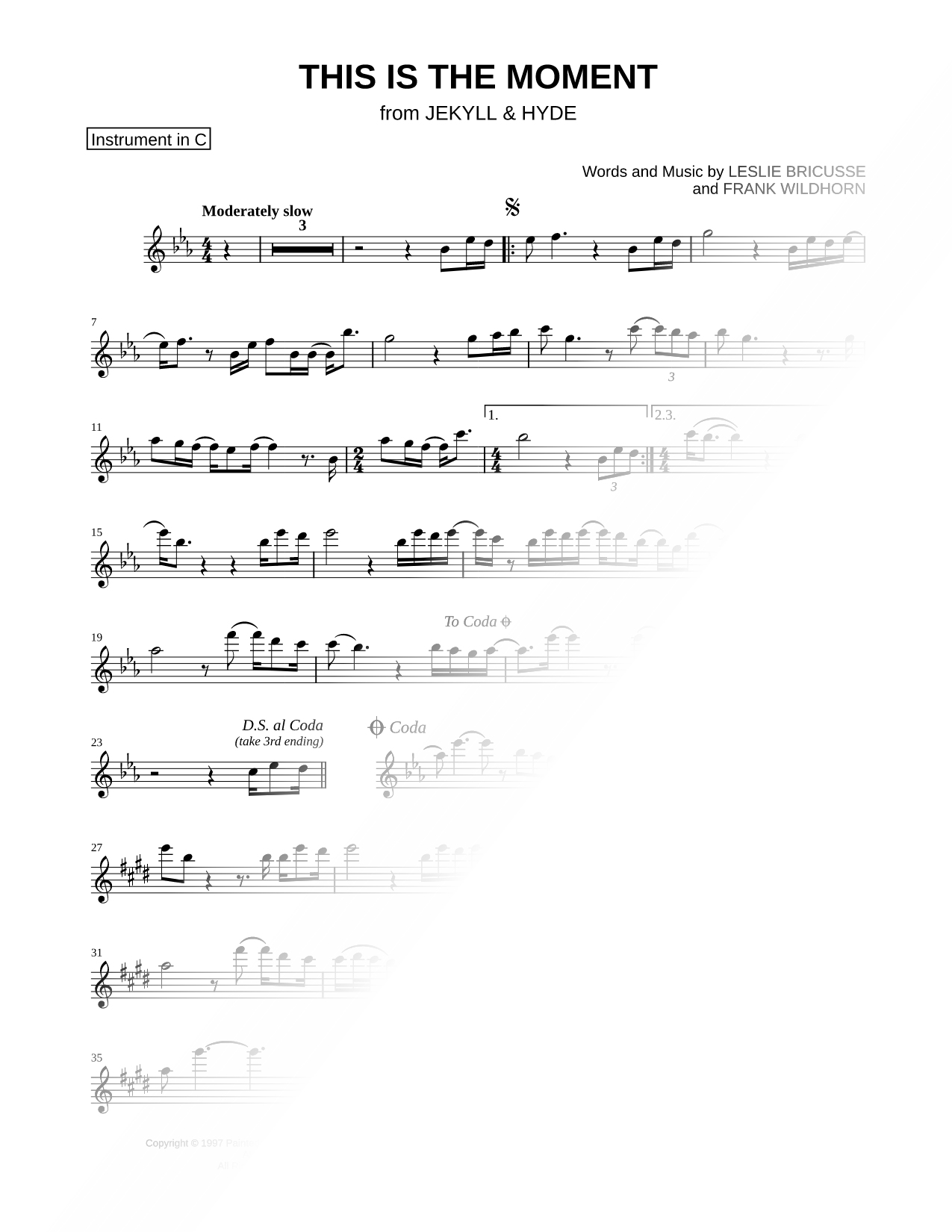This Is the Moment - C Instrument