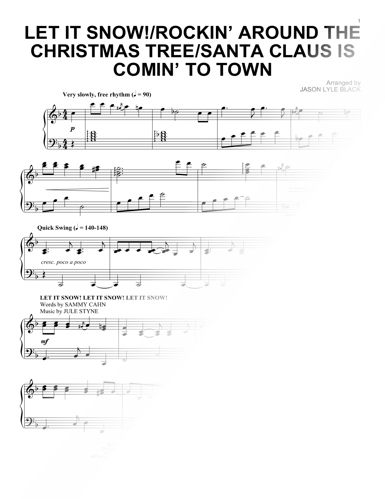Let It Snow! / Rockin' Around the Christmas Tree / Santa Claus Is Comin' to Town