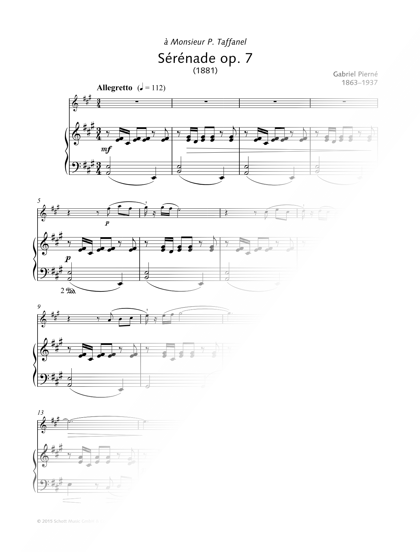 Sérénade op. 7 - Flute & Piano