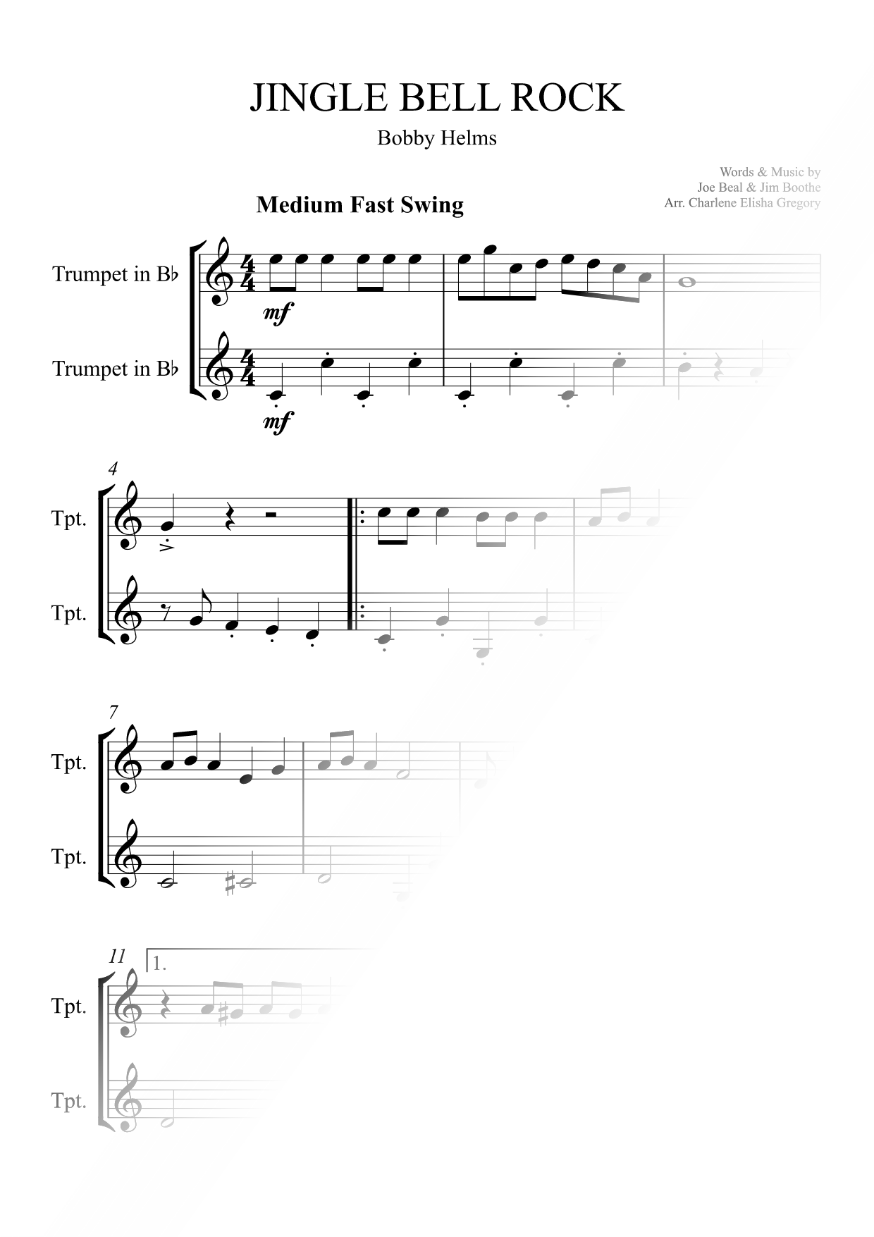 Jingle Bell Rock - Trumpet Duet