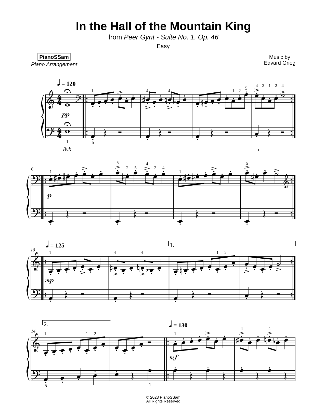 In the Hall of the Mountain King [easy]
