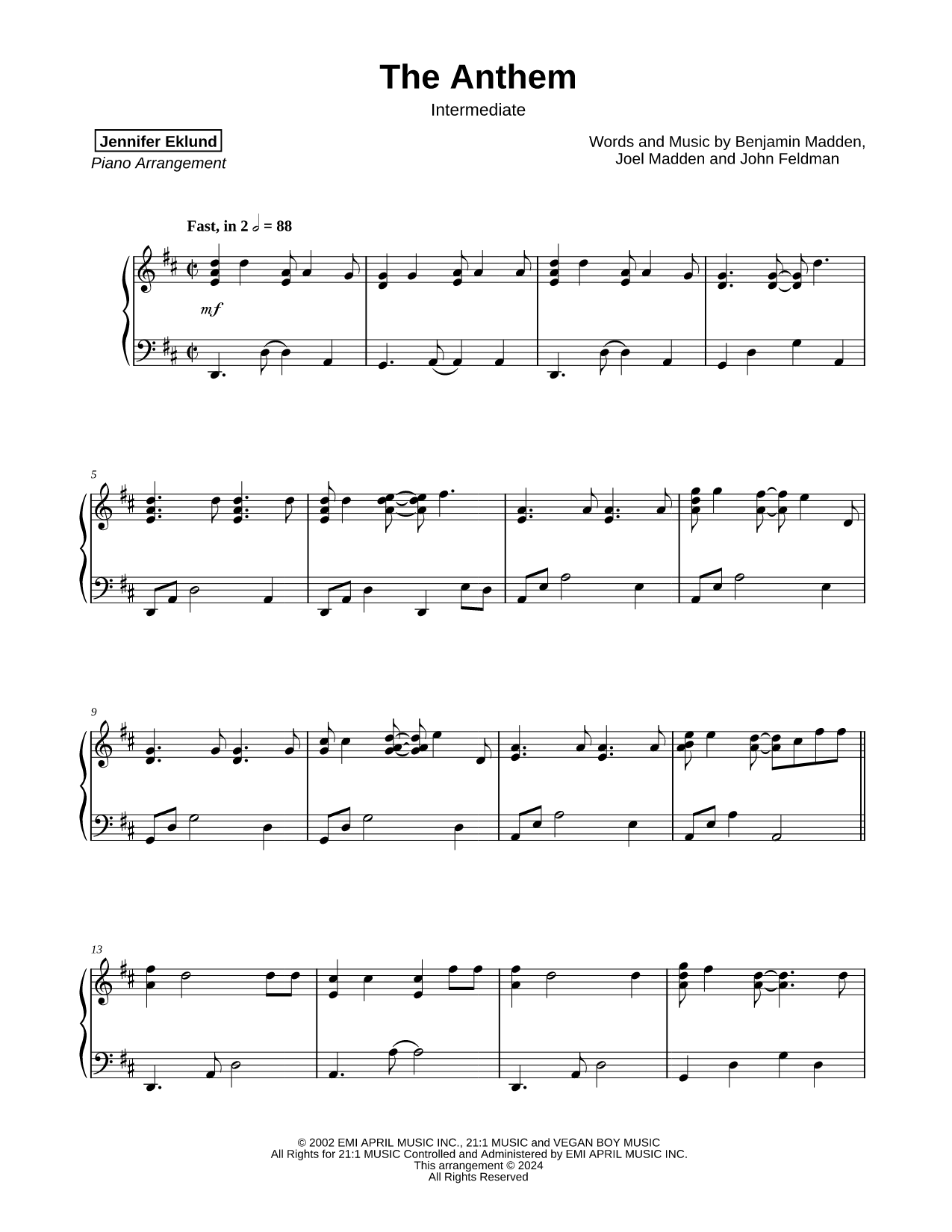 The Anthem [intermediate]