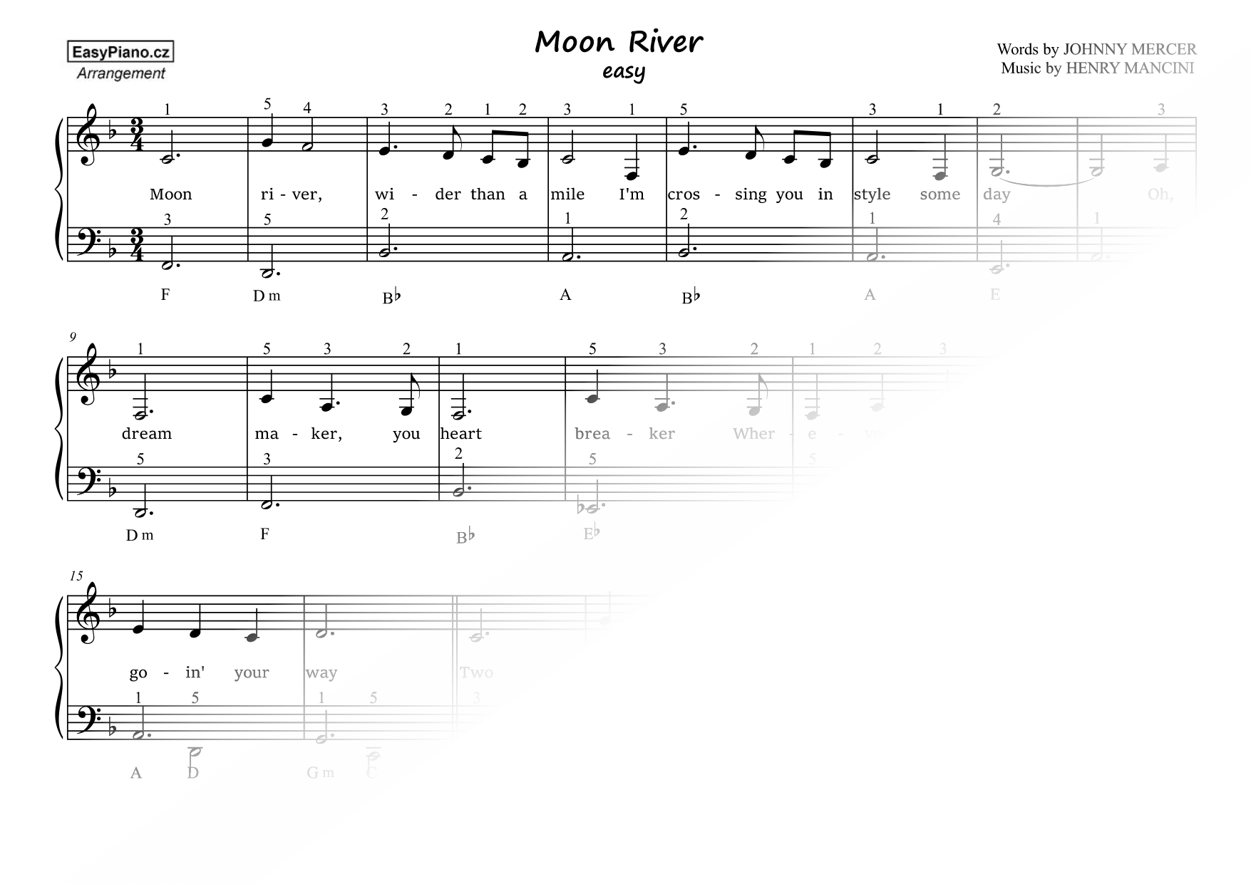 Moon River [easy]