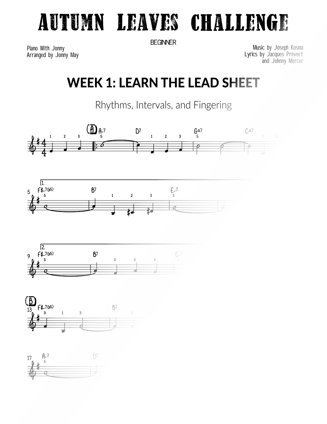 Autumn Leaves Challenge [beginner] - PWJ
