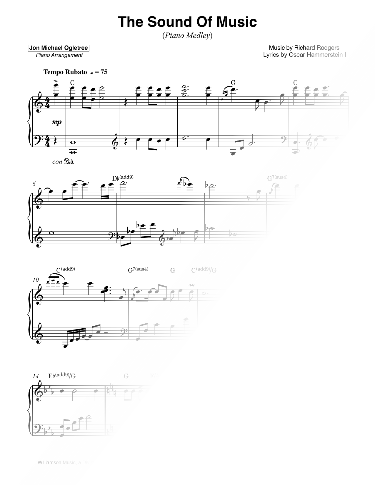 The Sound of Music Piano Medley