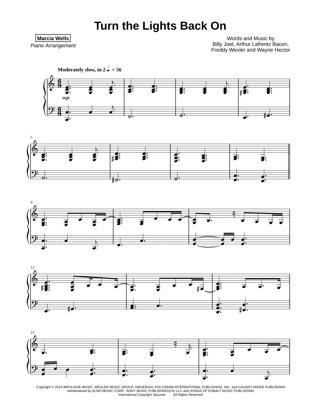 Turn the Lights Back On (Billy Joel)
