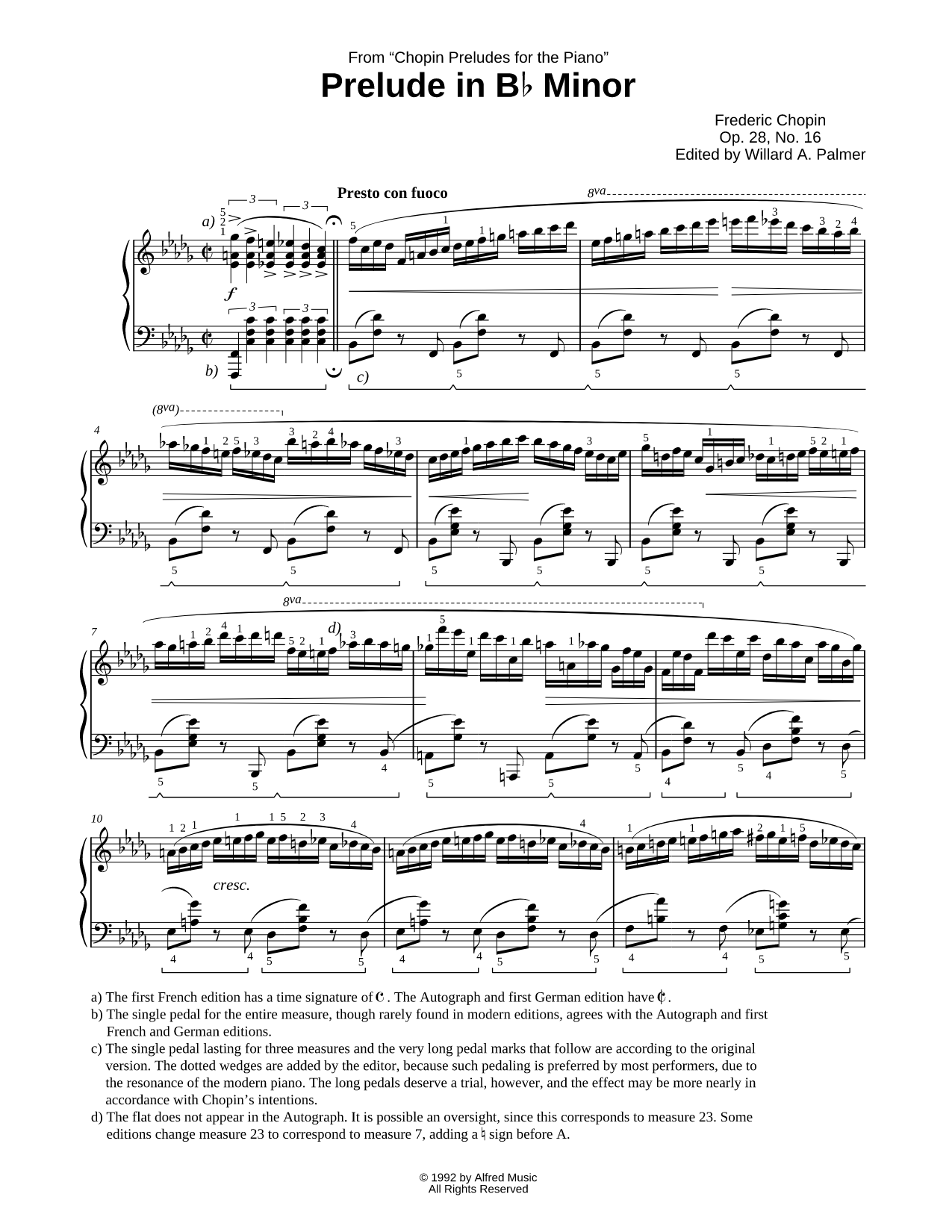 Prelude No. 16 in Bb Minor