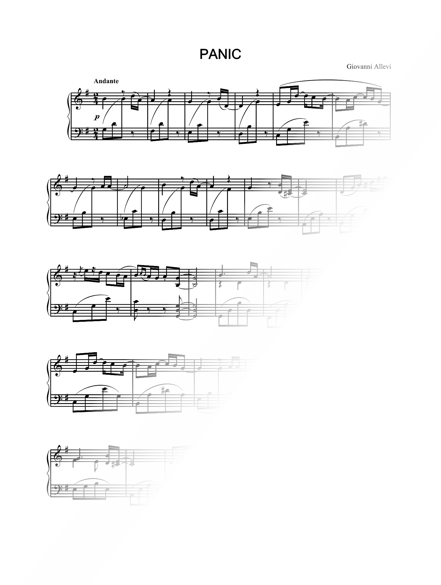 Panic [G Major]