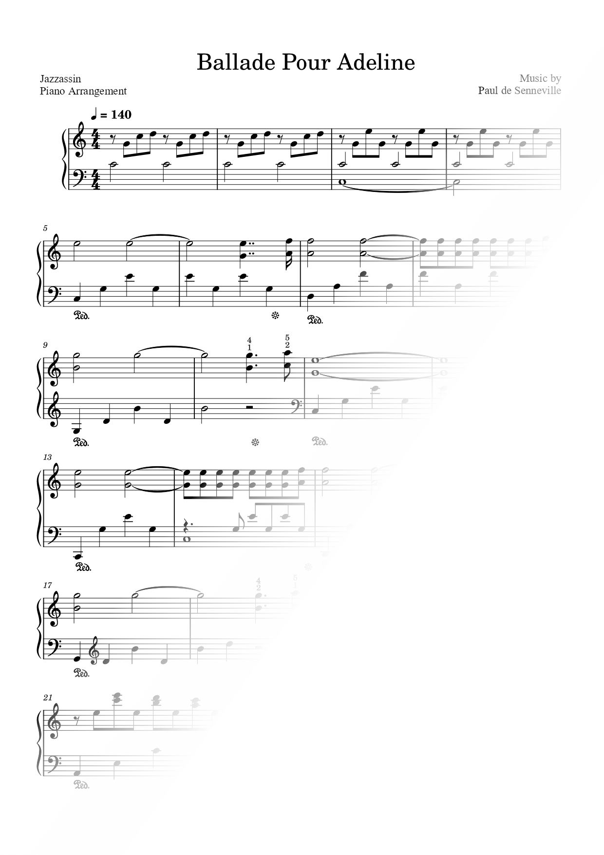 Ballade pour Adeline
