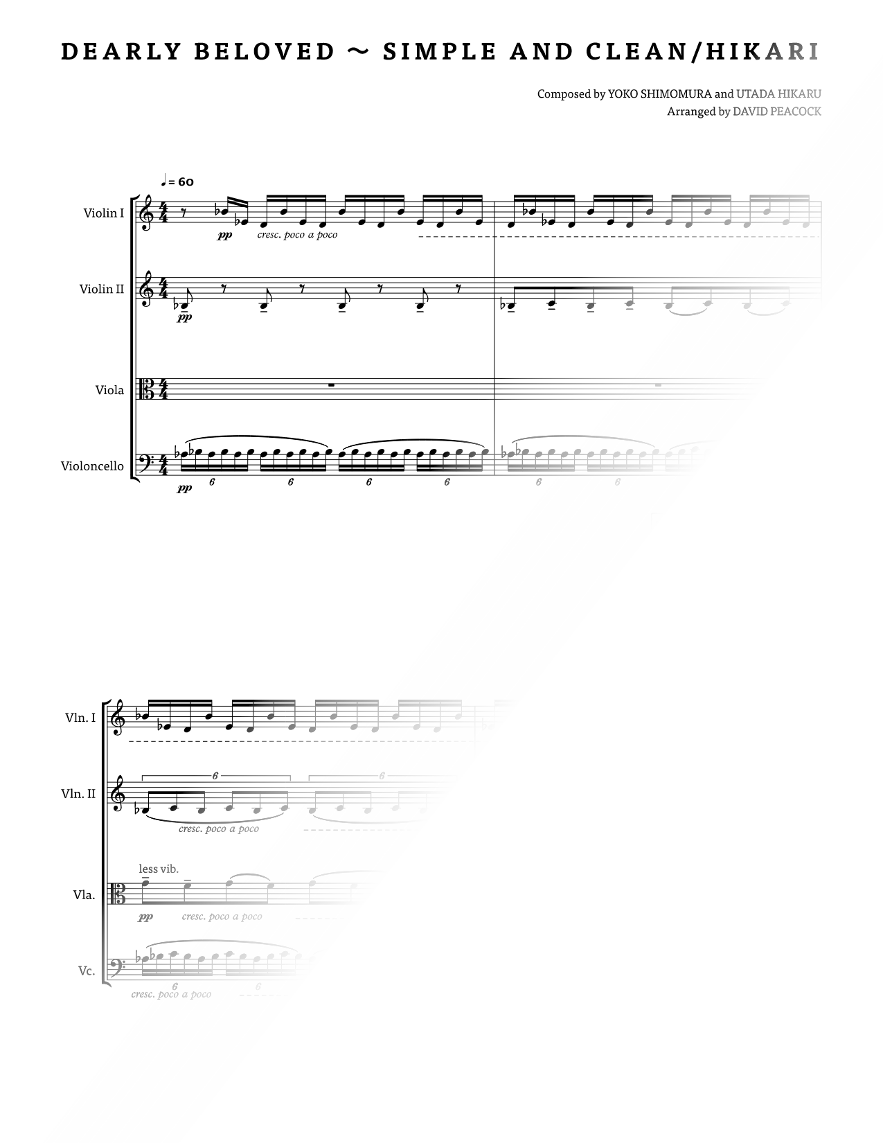 Dearly Beloved - Simple and Clean / Hikari