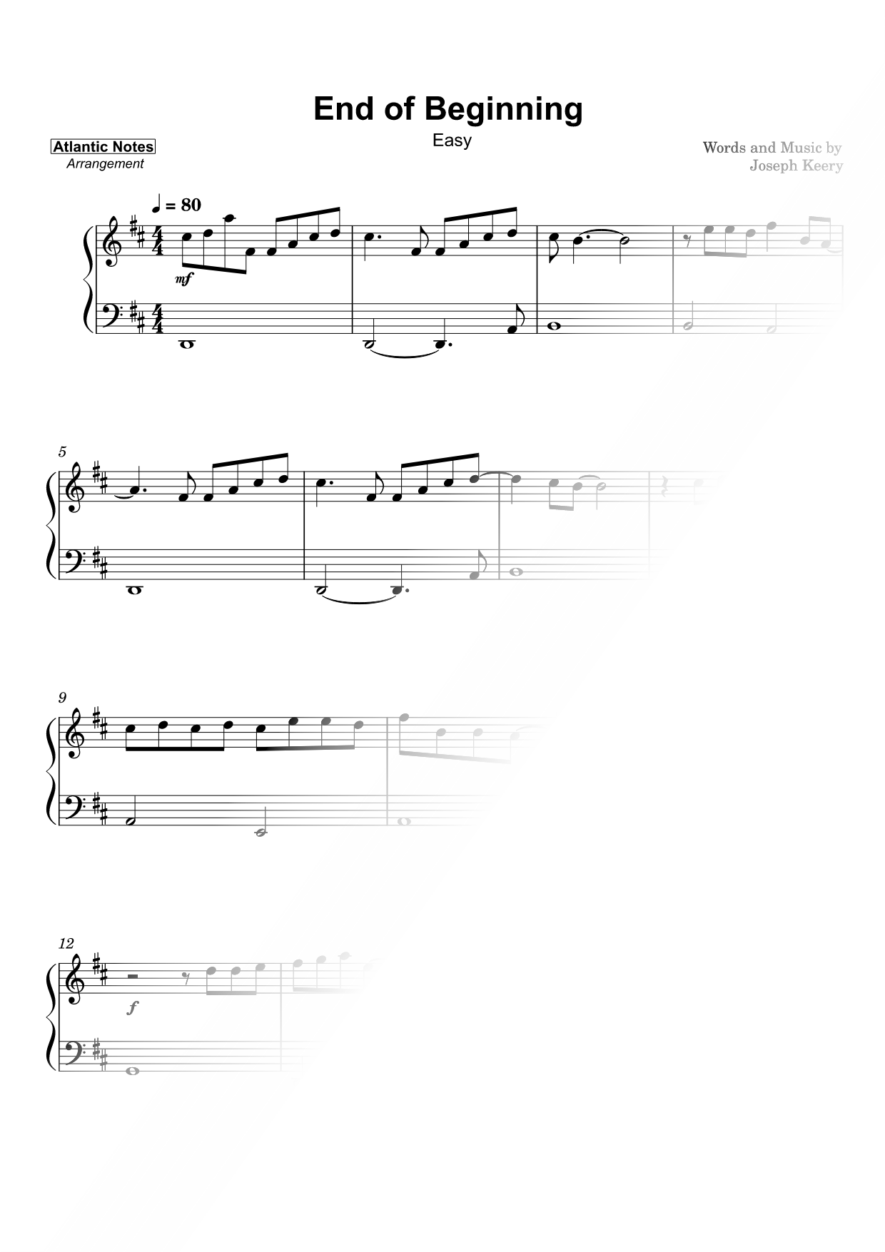End of Beginning [easy]