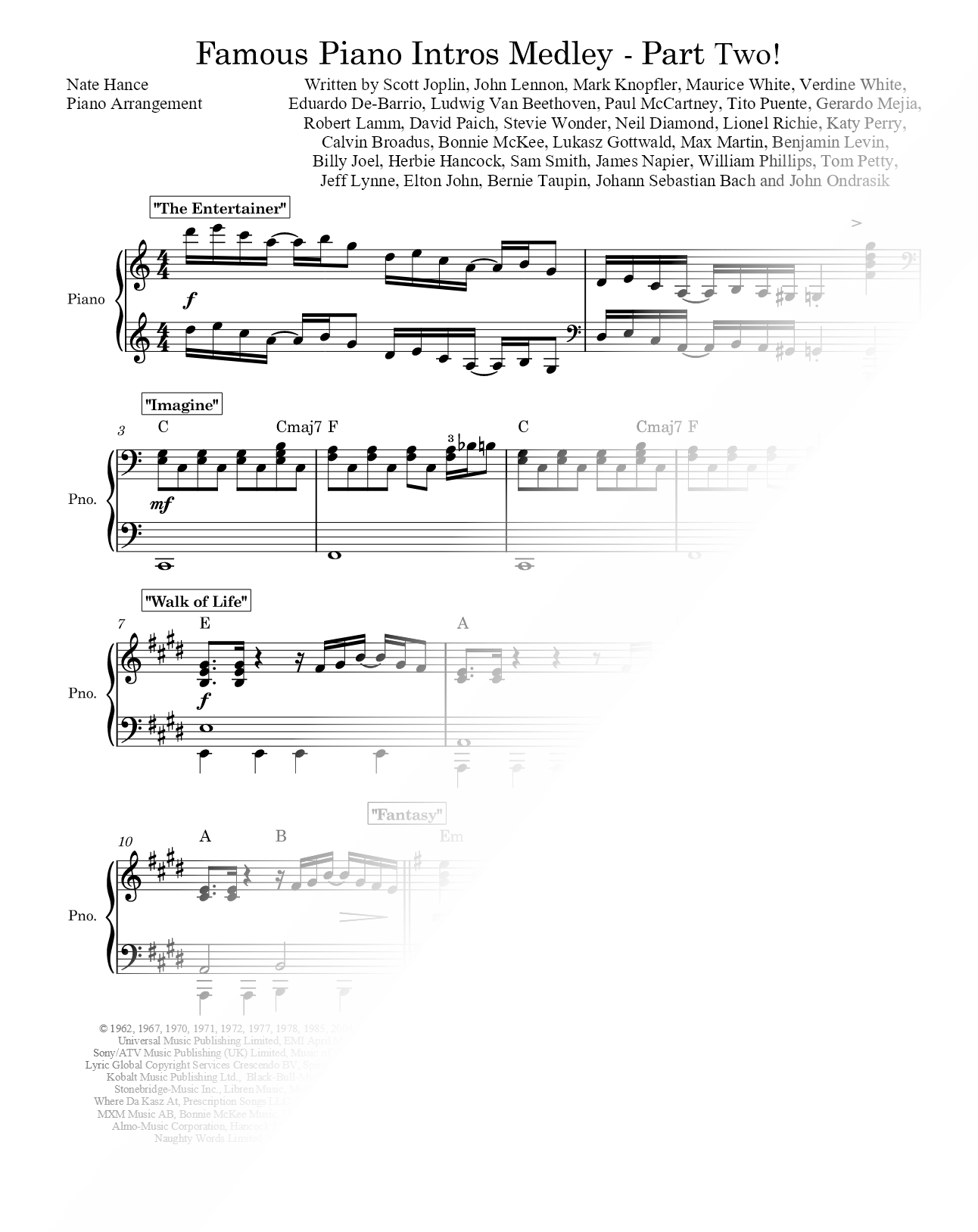 Famous Piano Intros - Part Two!