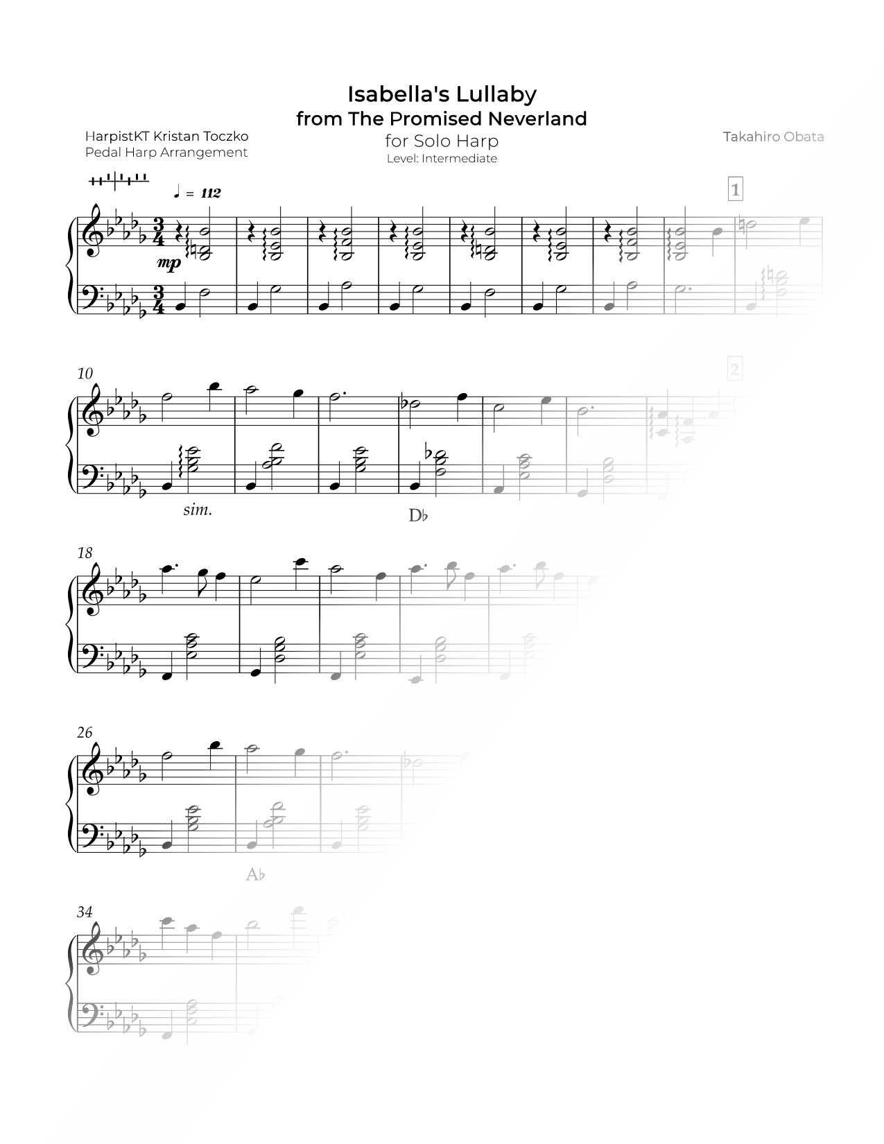 Isabella's Lullaby [intermediate]
