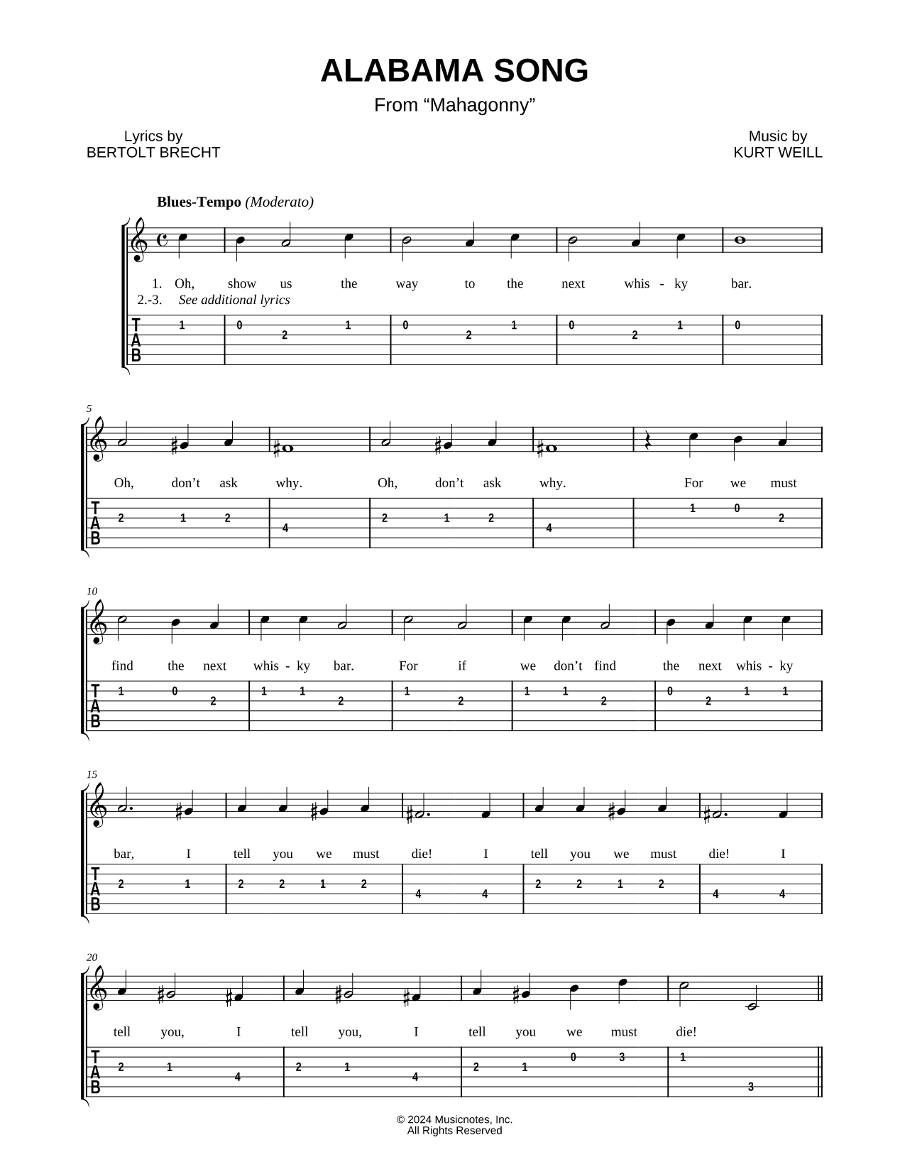 Alabama Song