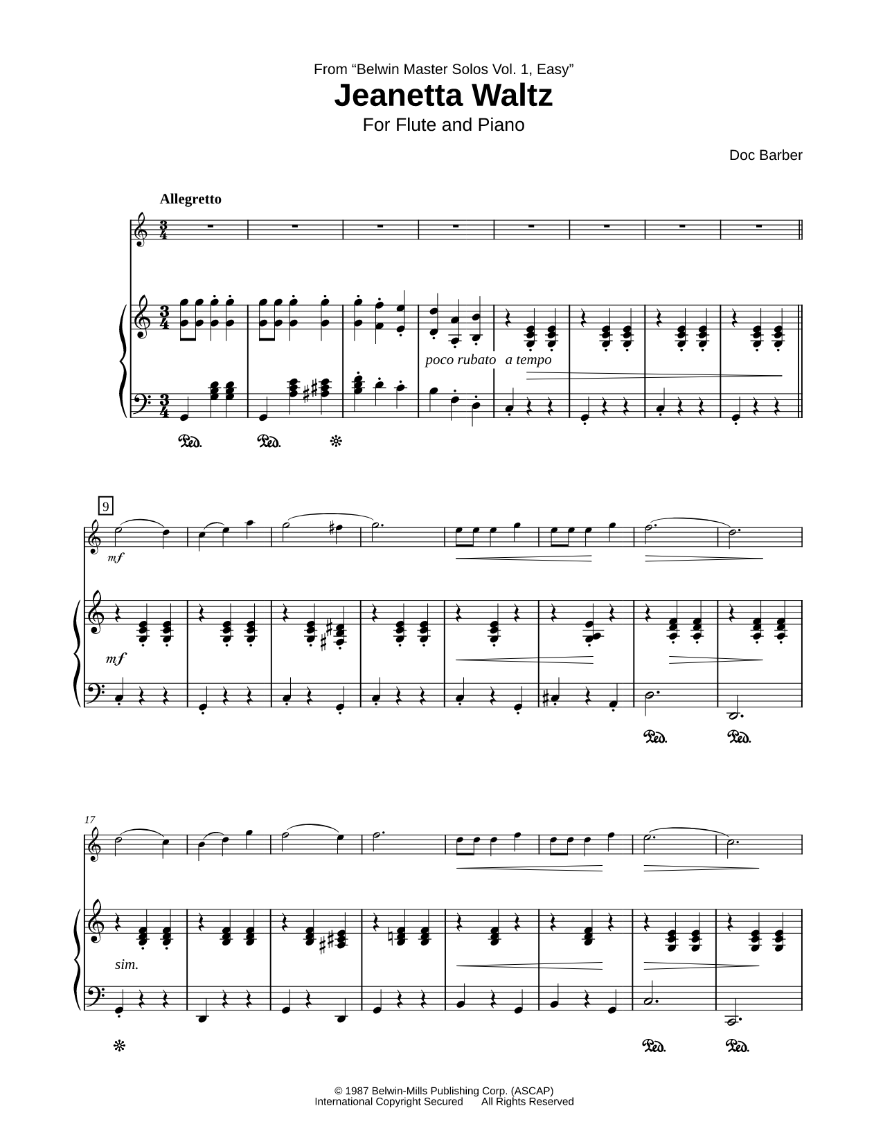 Jeanetta Waltz - Flute & Piano