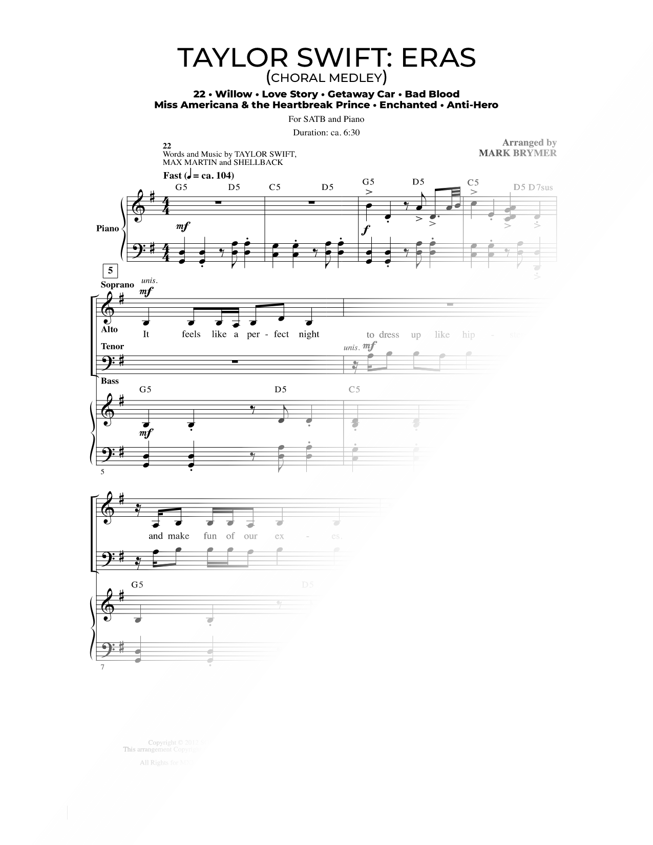 Taylor Swift: Eras (Choral Medley)