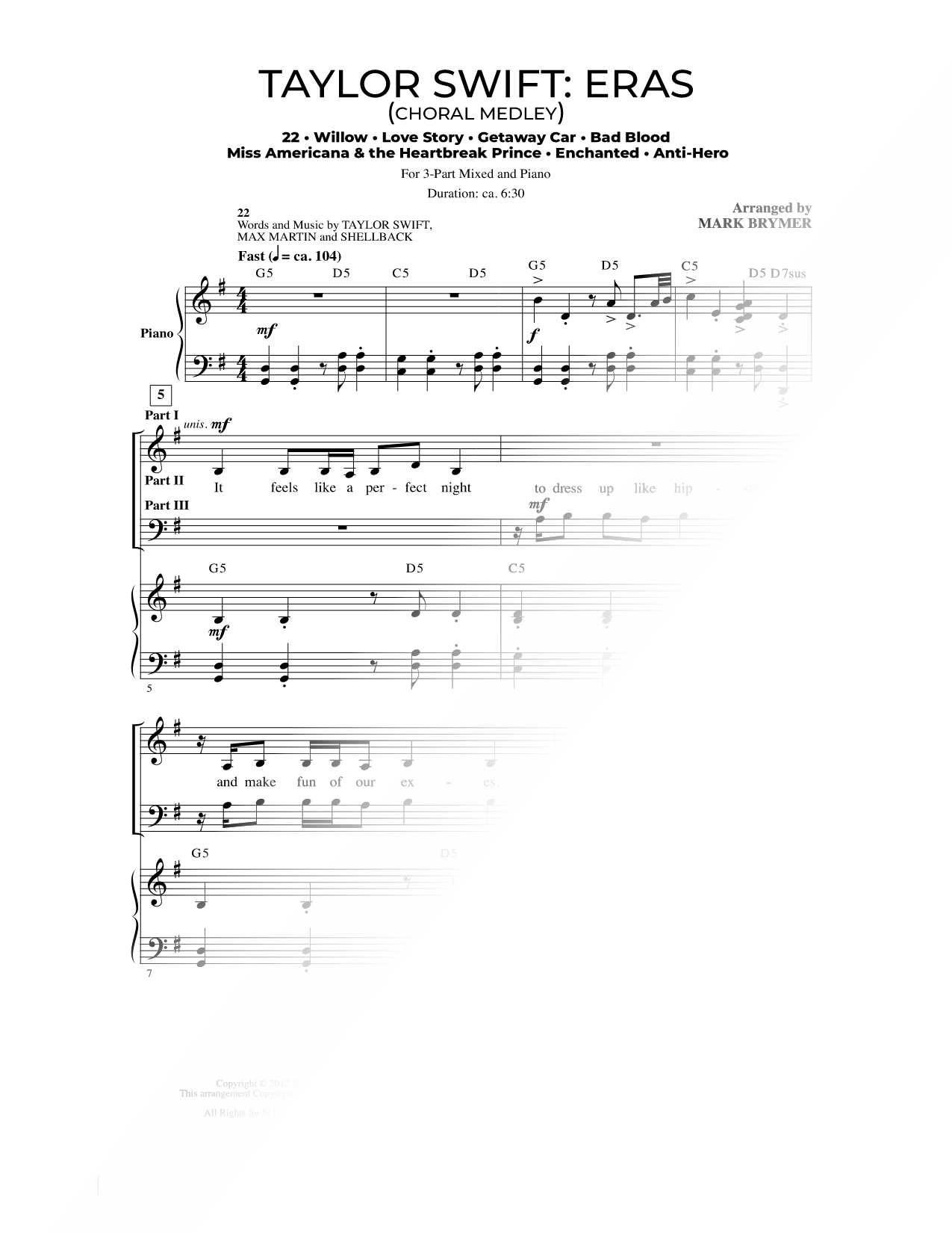 Taylor Swift: Eras (Choral Medley)