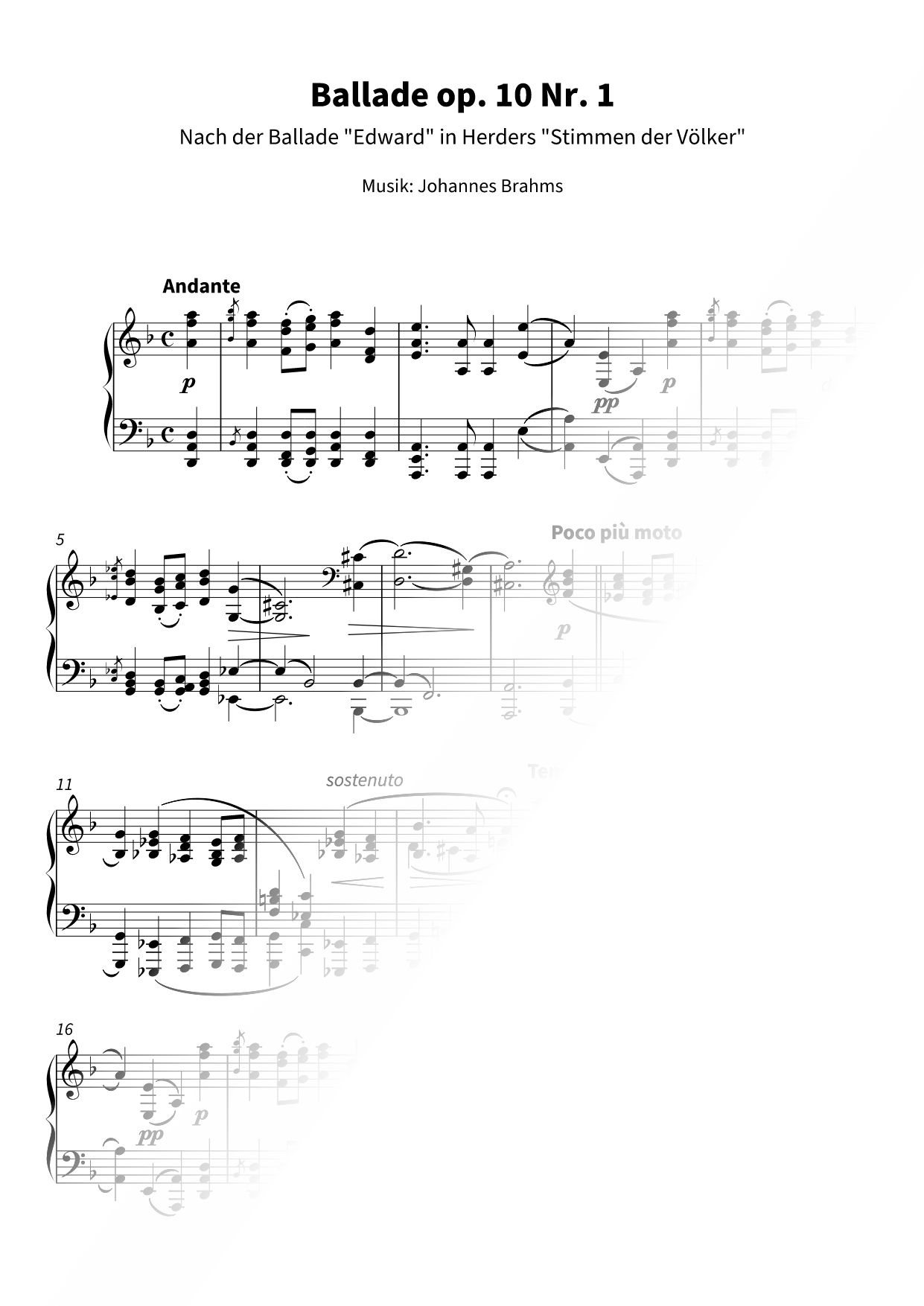 Ballade Op. 10 Nr. 1