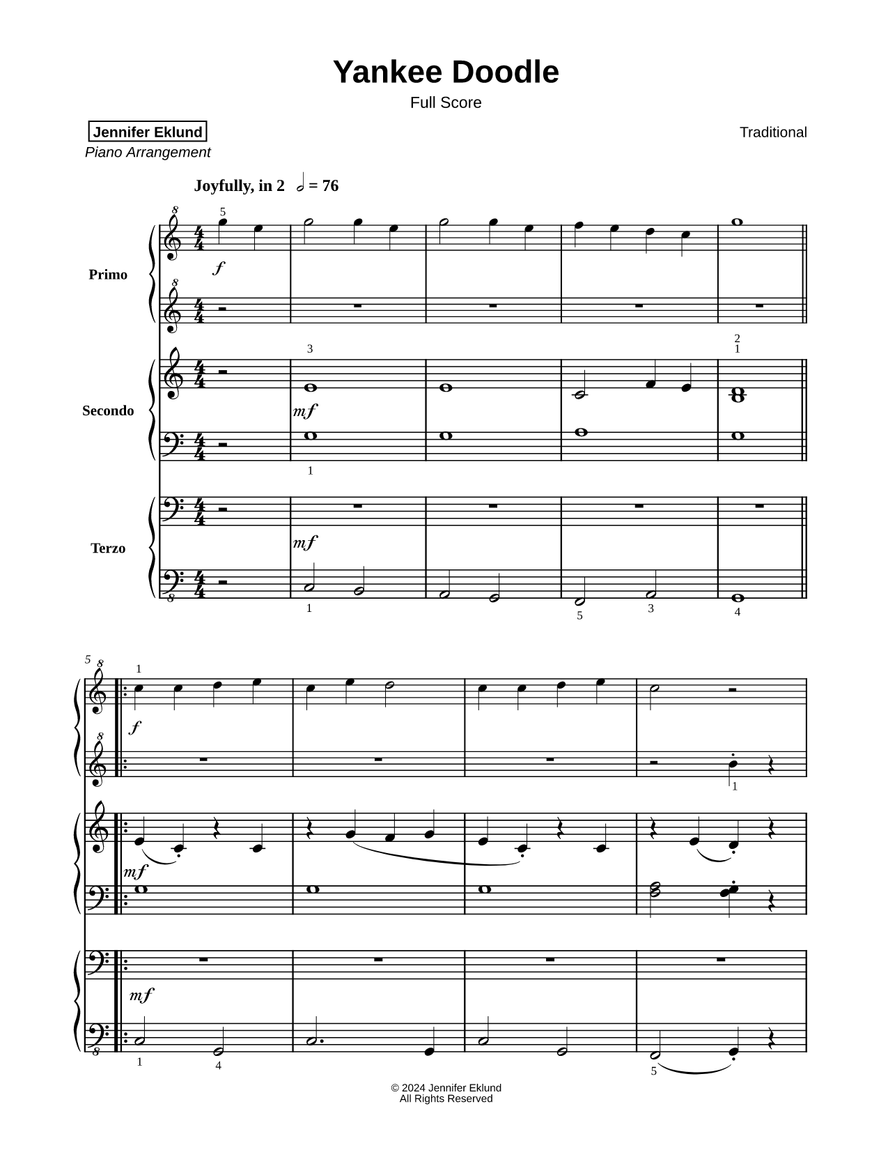 Yankee Doodle [beginner]