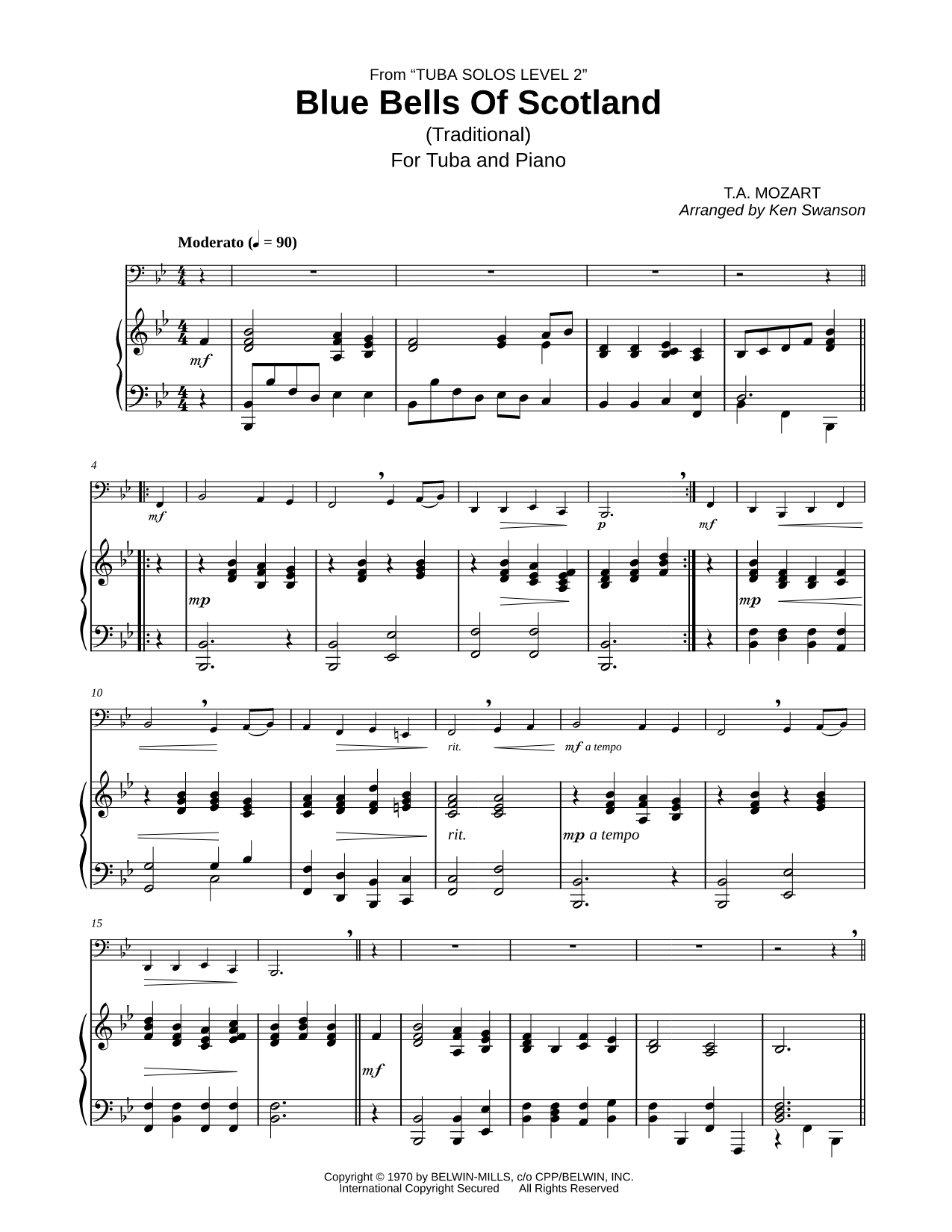 The Blue Bells of Scotland - Tuba & Piano