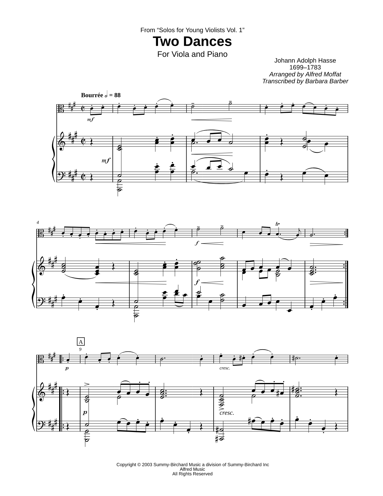 Two Dances - Viola & Piano