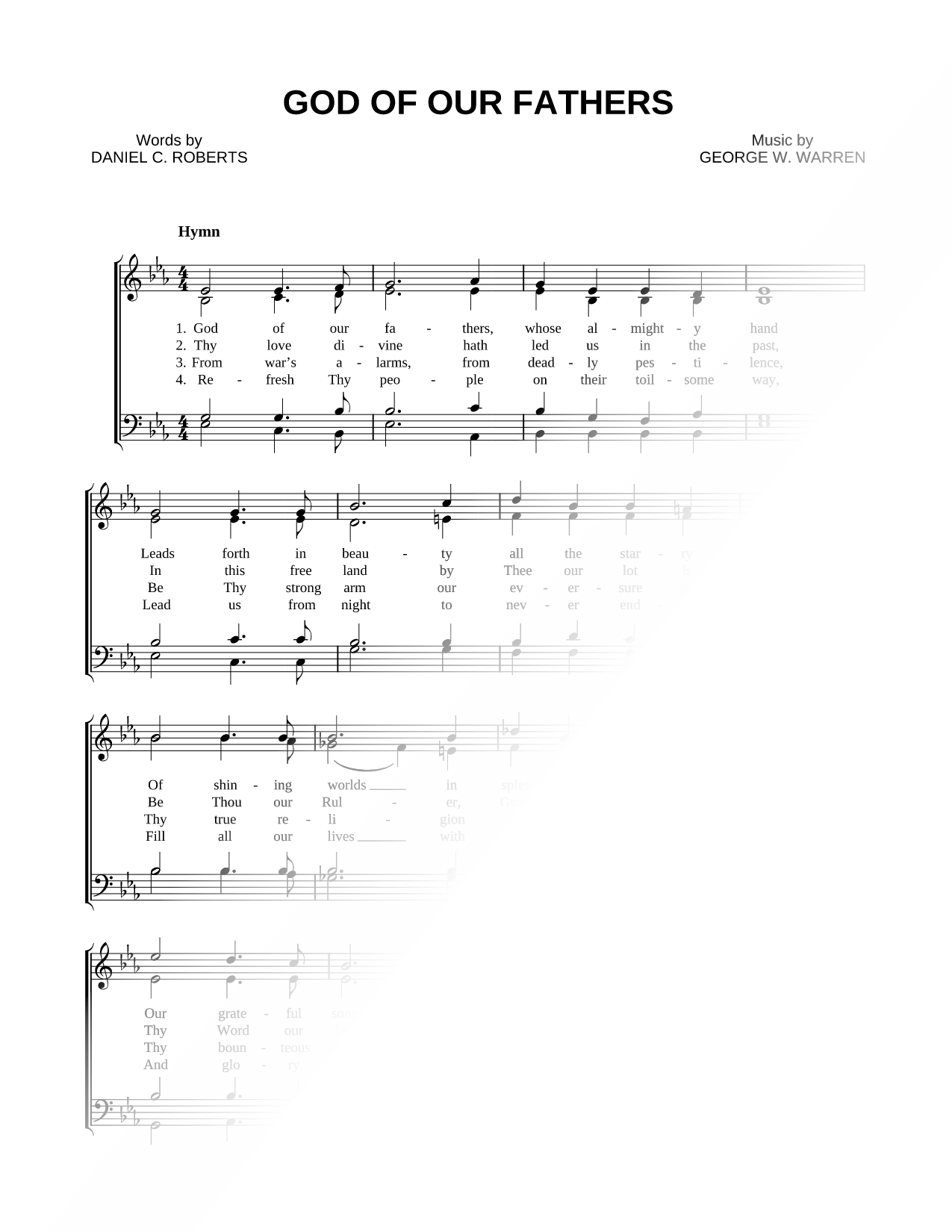 God of Our Fathers
