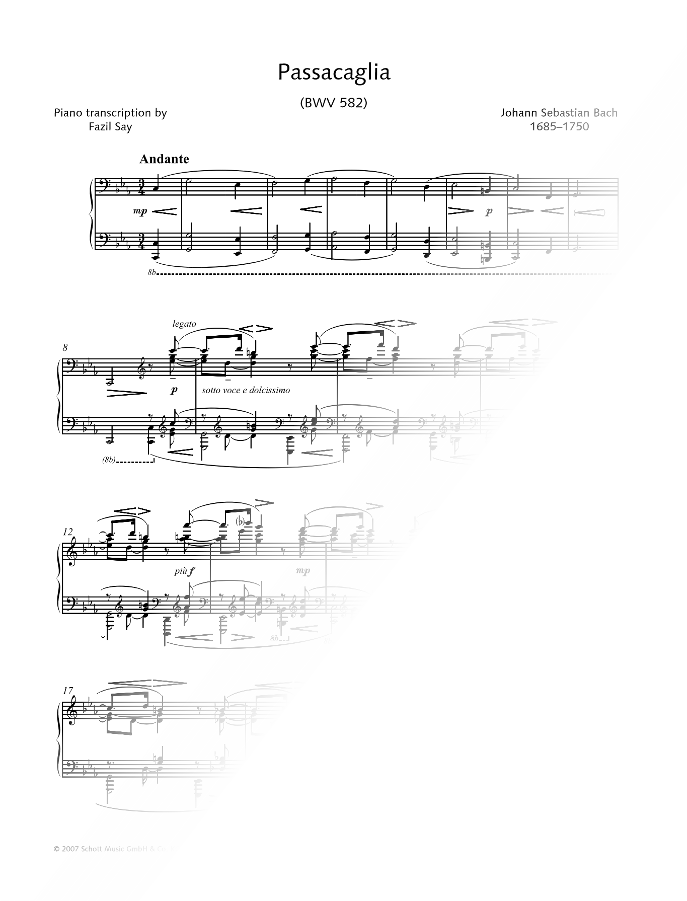 Passacaglia in C minor, BWV 582