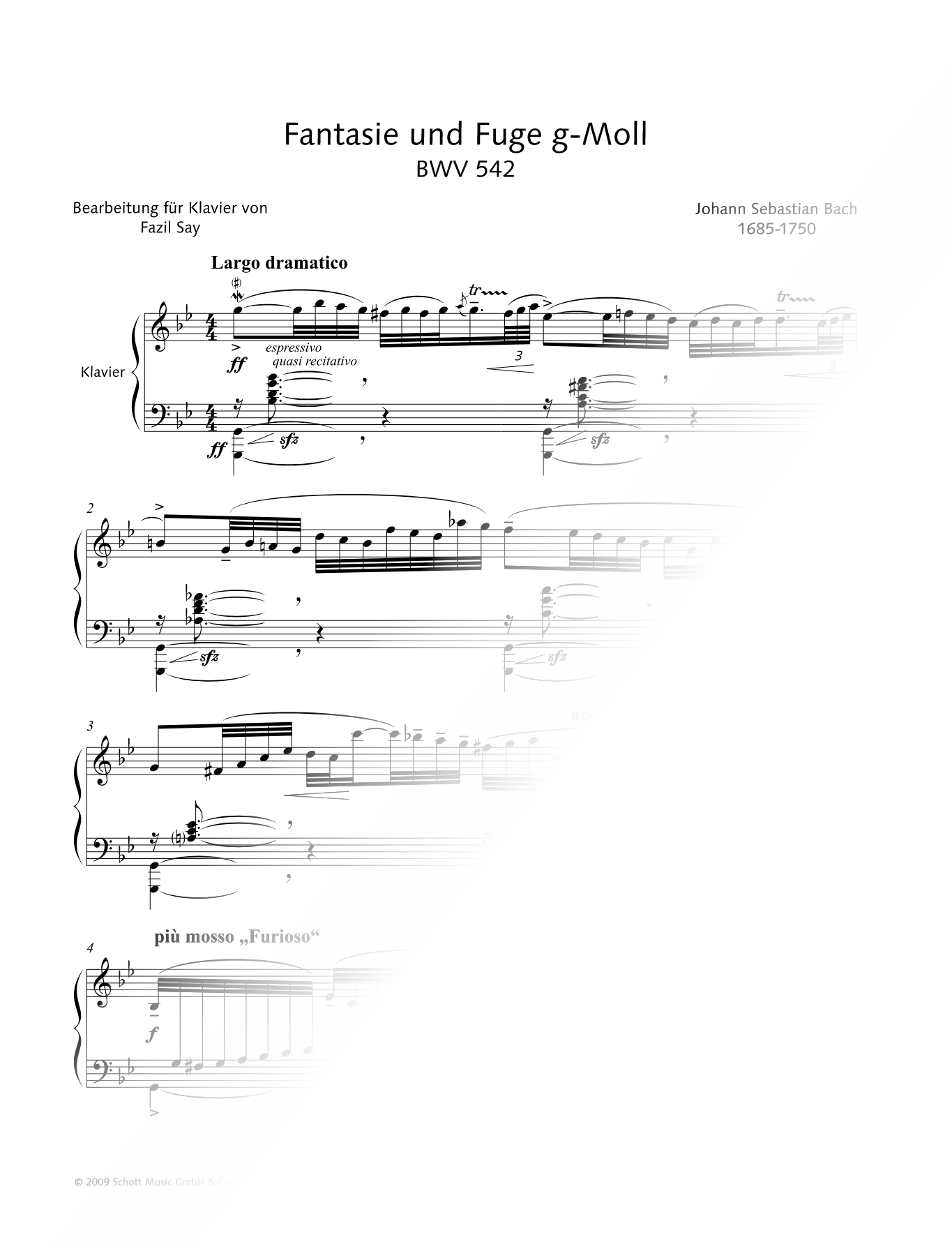 Fantasia and Fugue in G Minor, BWV 542