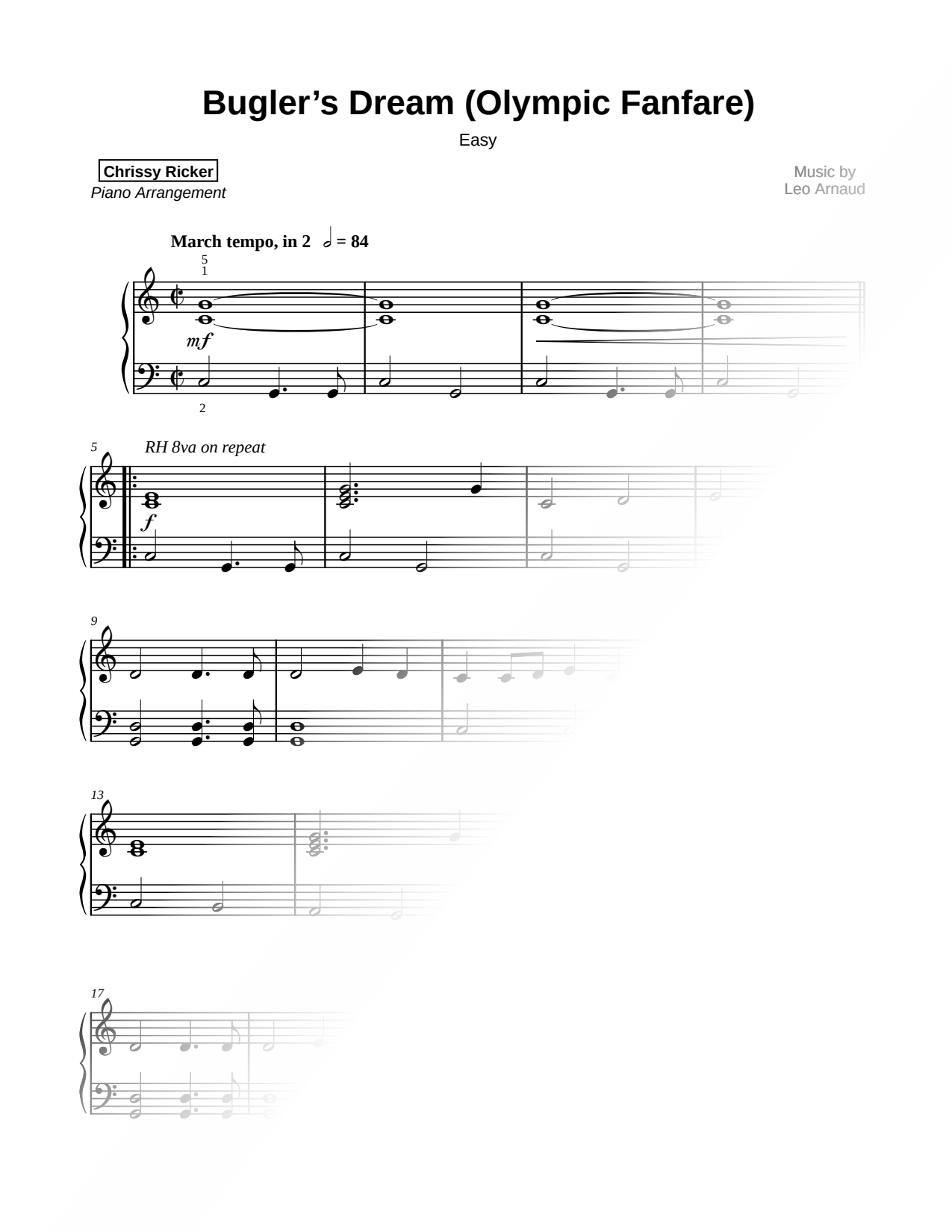 Bugler's Dream (Olympic Fanfare) [easy]