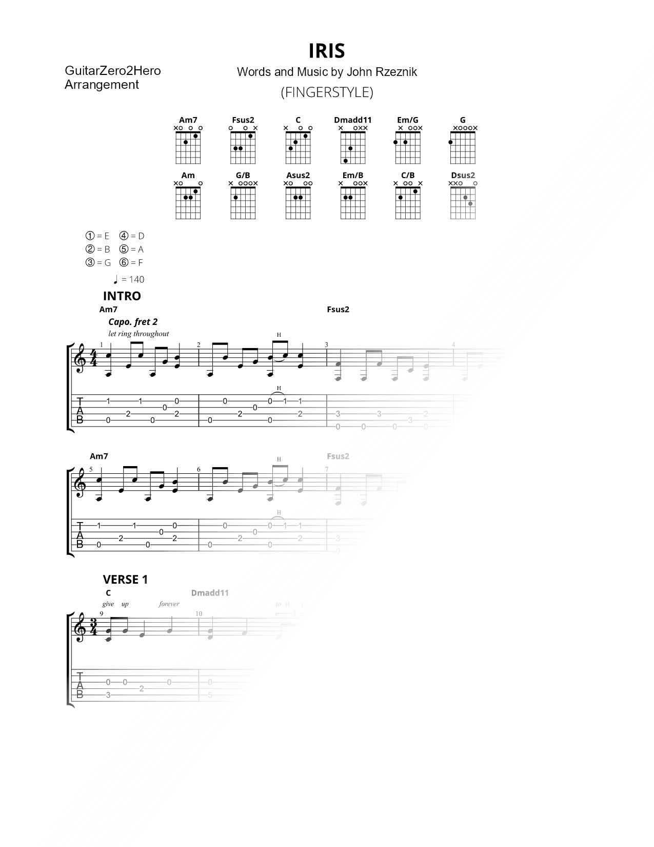 Iris [fingerstyle]