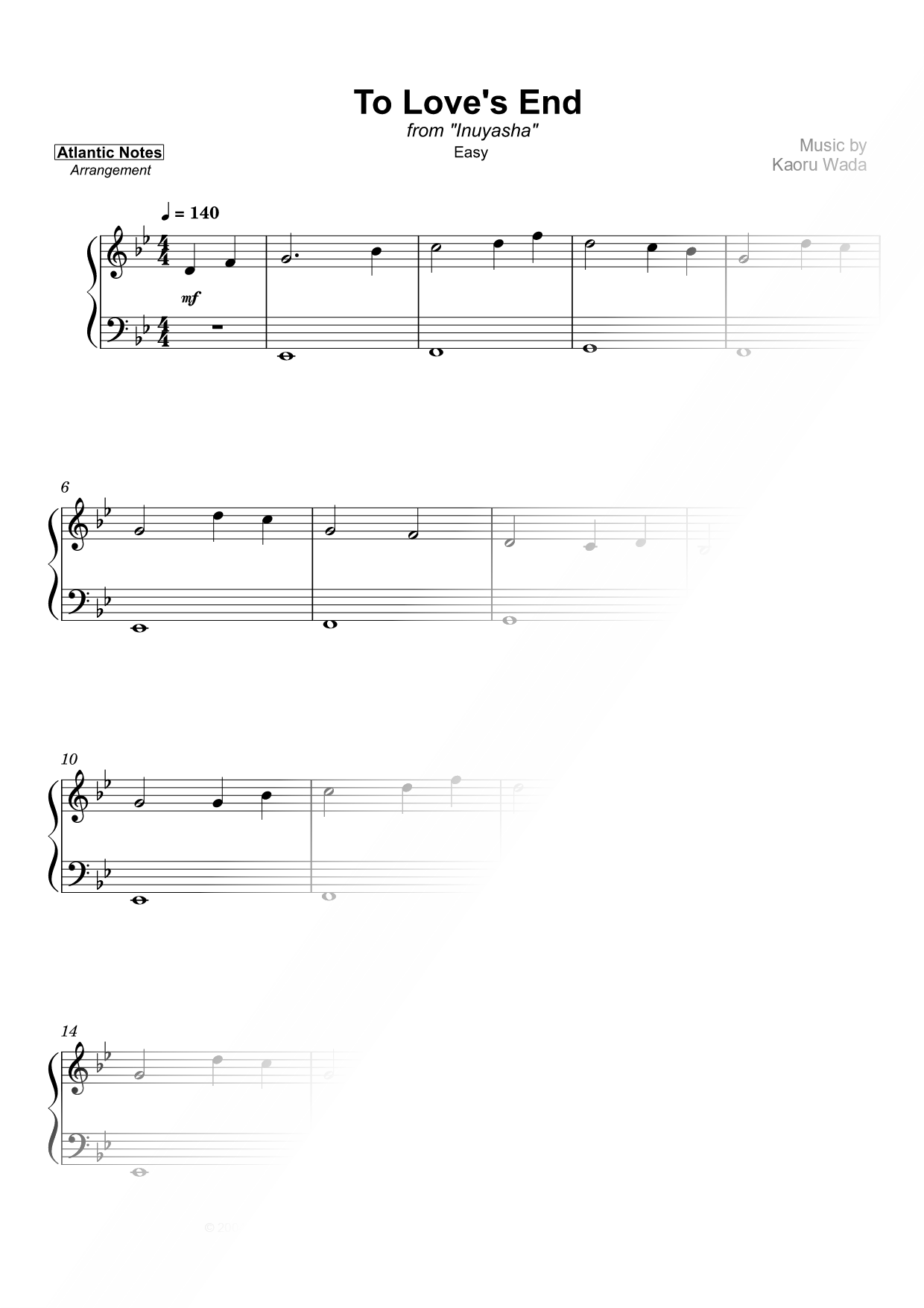 To Love's End [easy]
