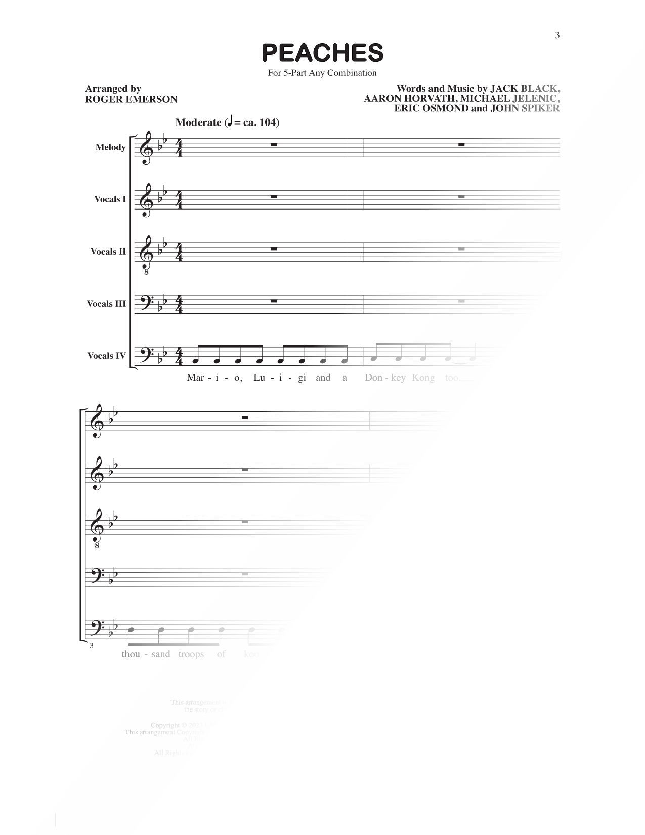 Pop Harmony Stacks for Choir