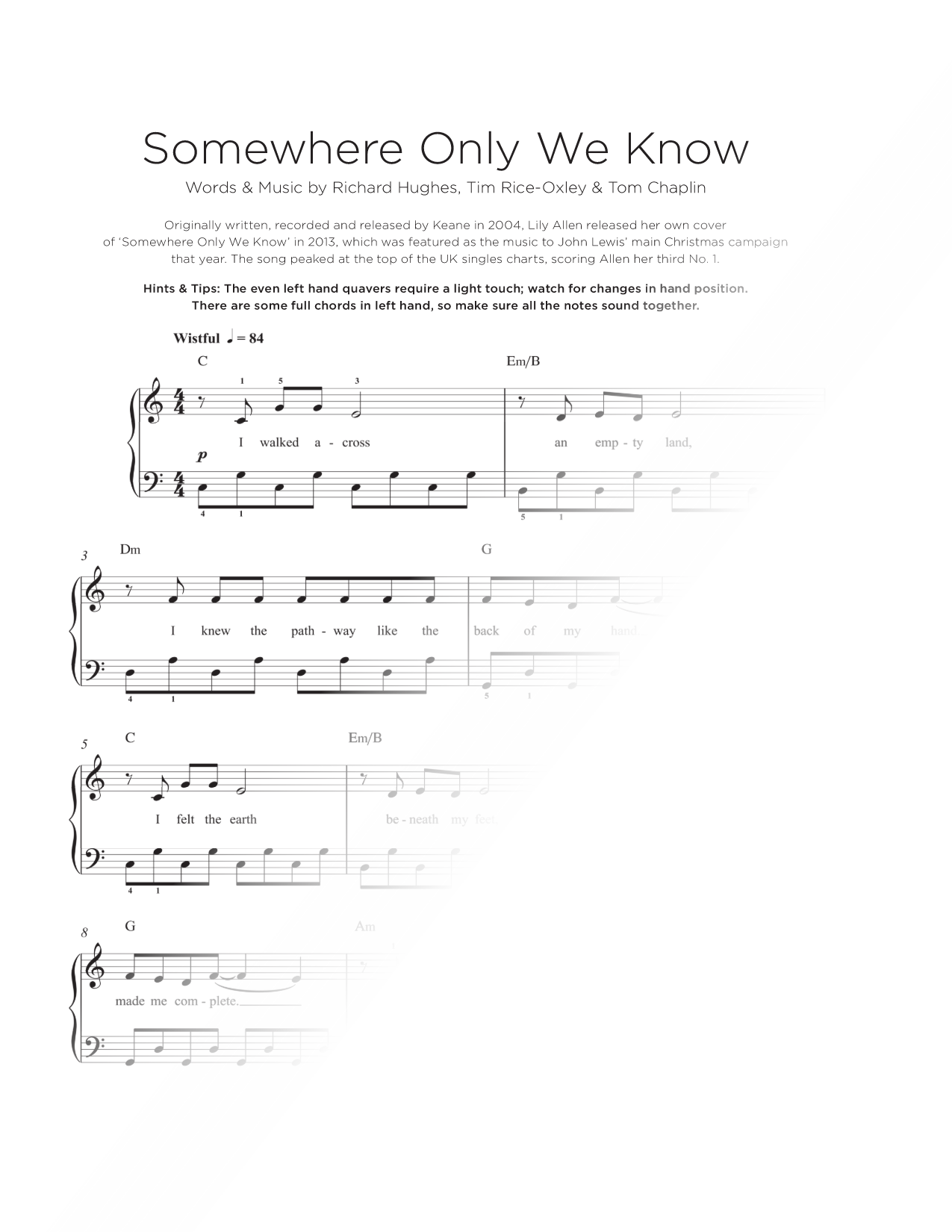 Somewhere Only We Know