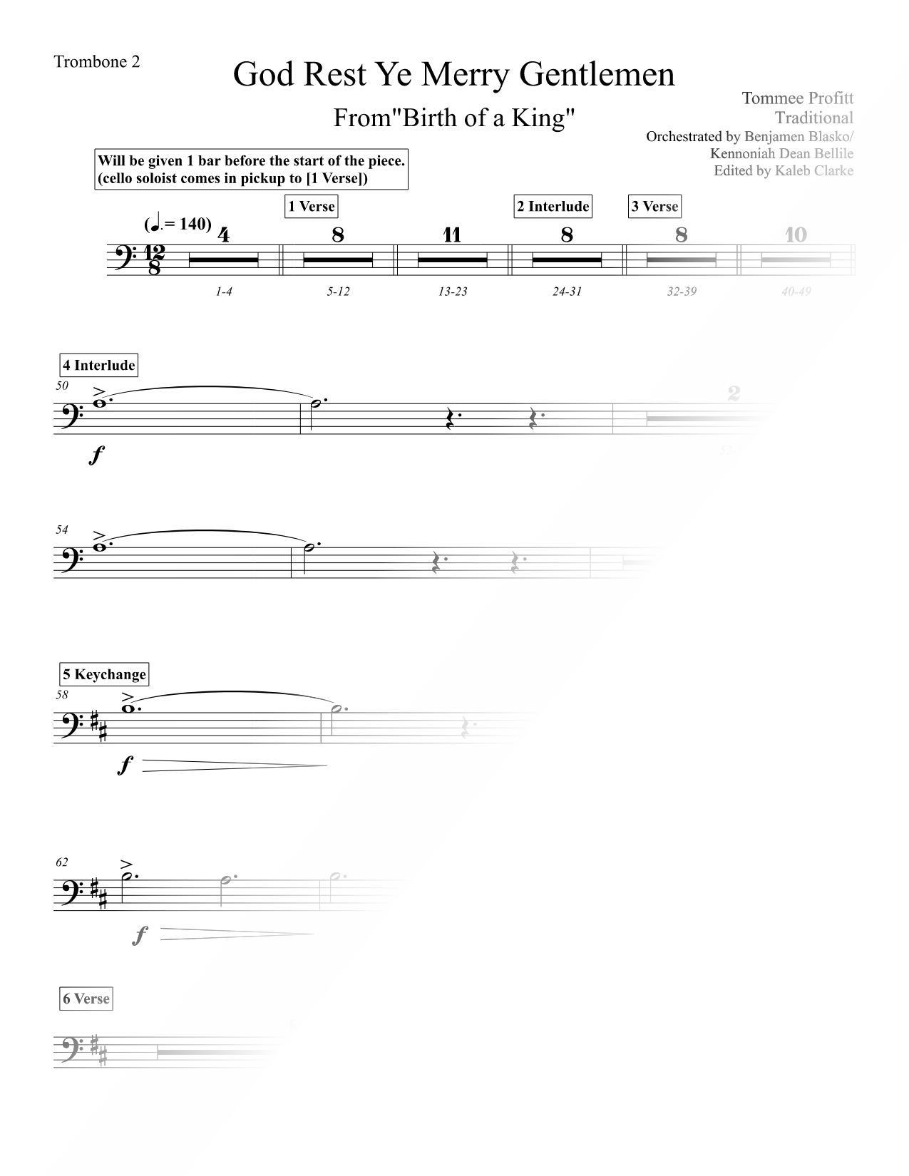 God Rest Ye Merry, Gentlemen - Trombone 2