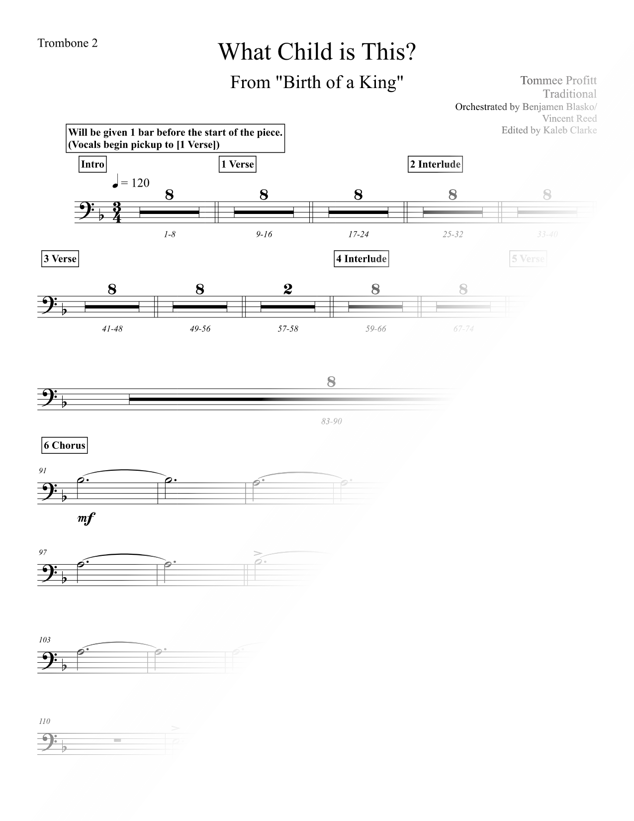 What Child Is This? - Trombone 2