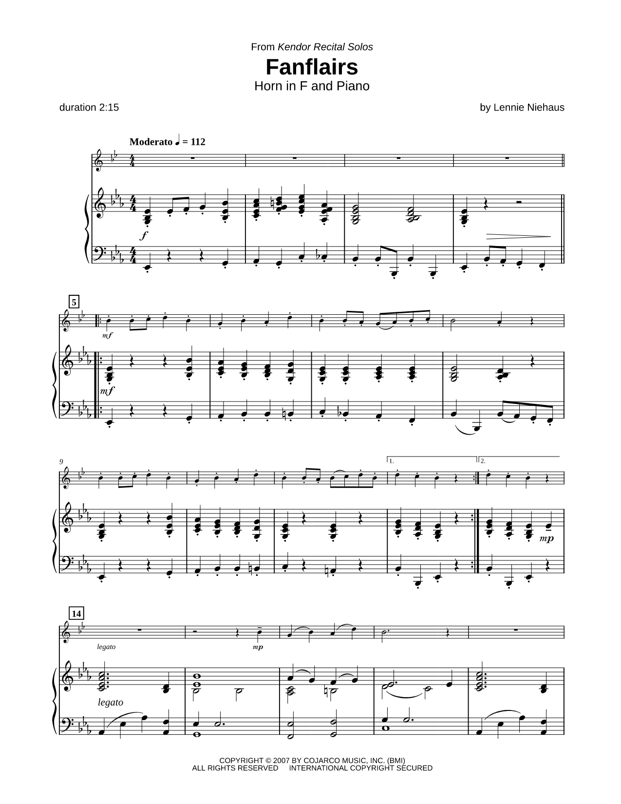 Fanflairs - French Horn & Piano