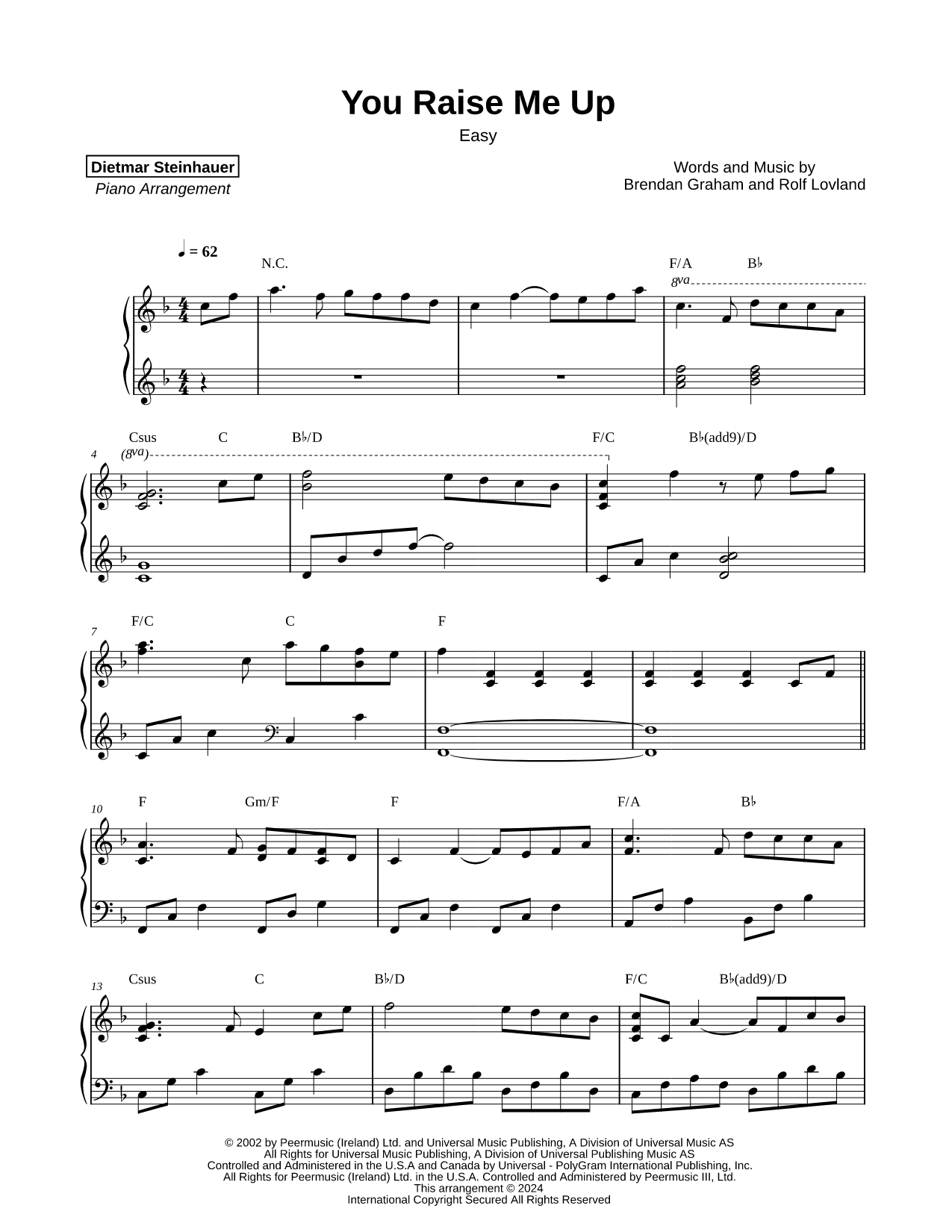 You Raise Me Up [easy]