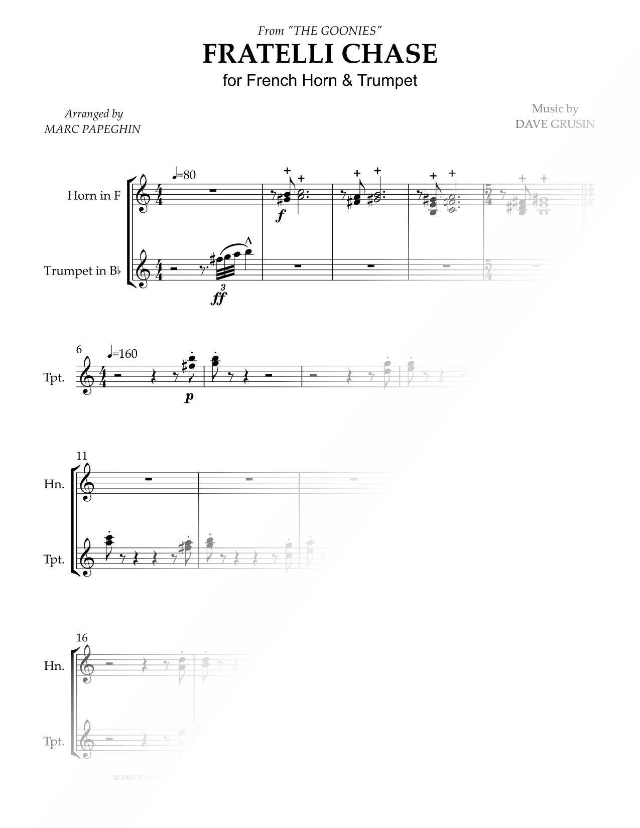 Fratelli Chase - French Horn & Trumpet