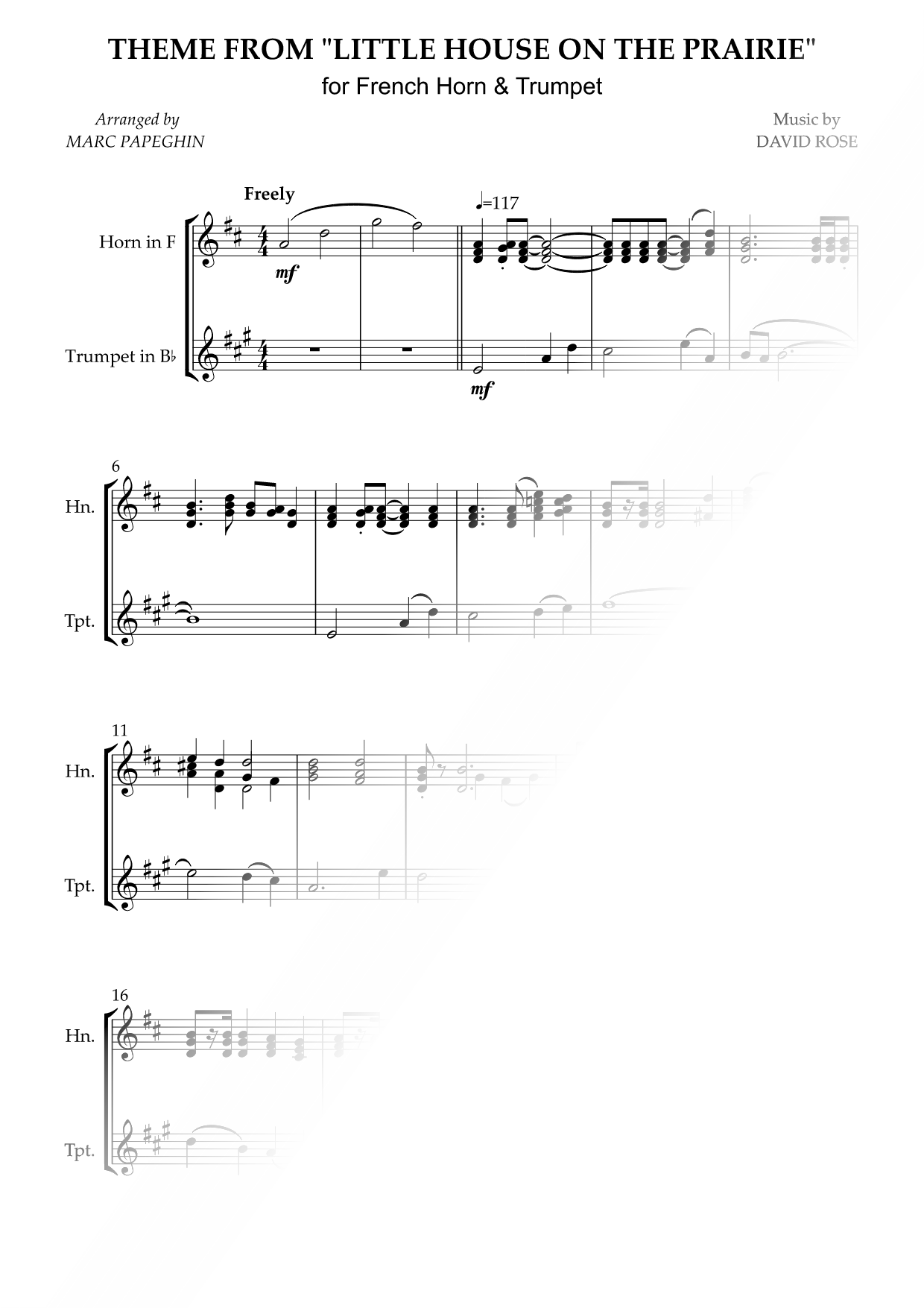 The Little House - French Horn & Trumpet