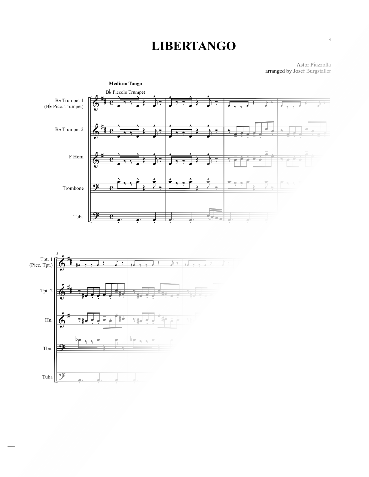 Libertango - Brass Quintet