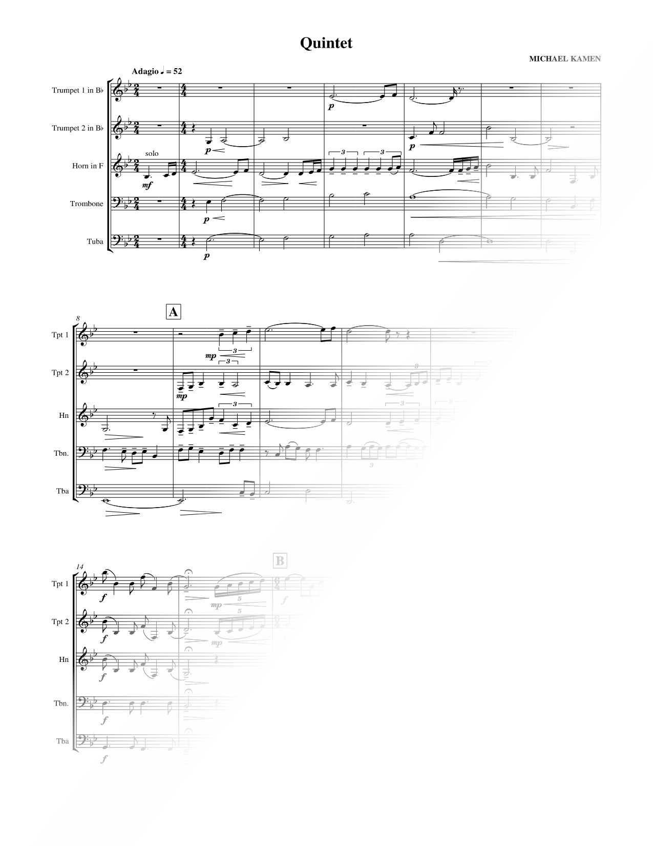 Quintet - Brass Quintet