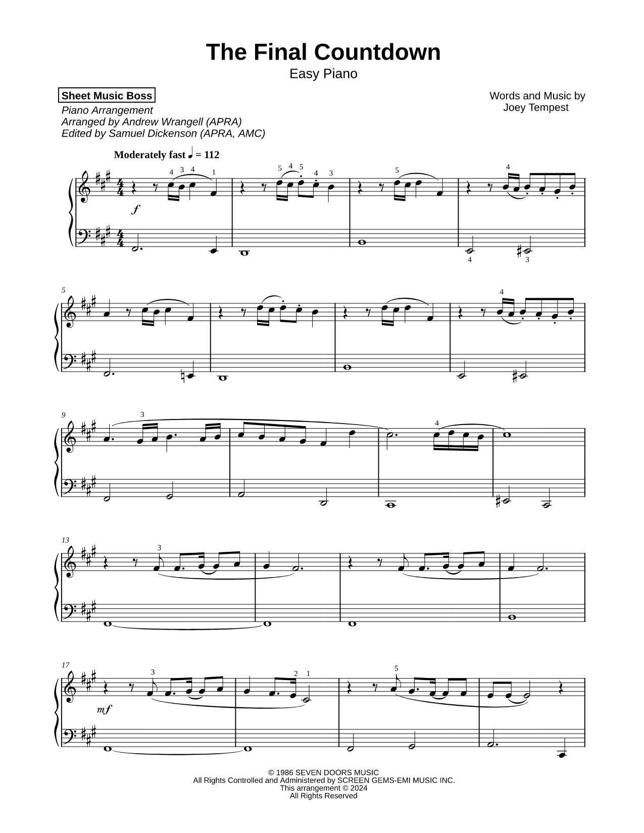 The Final Countdown [easy]