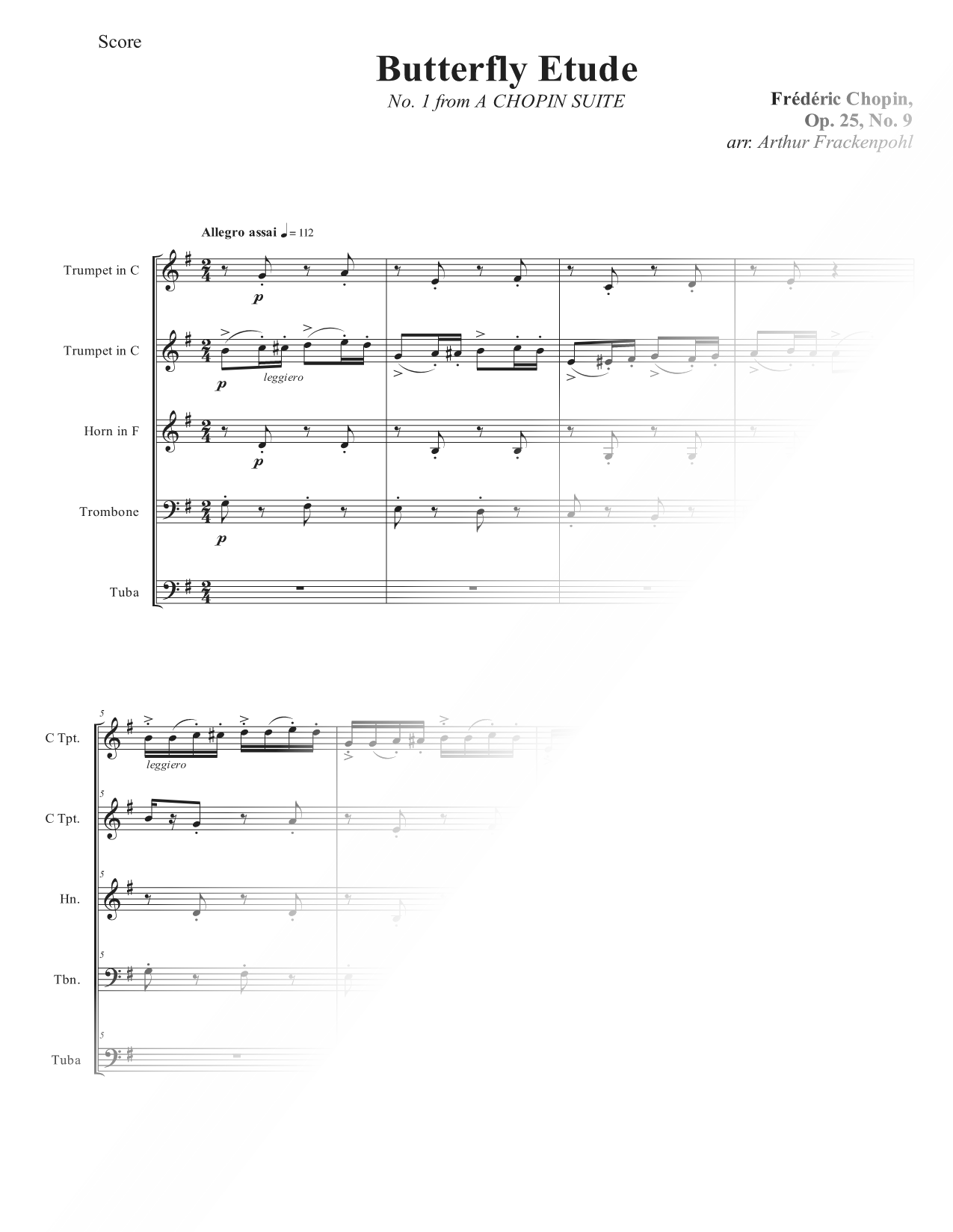 Chopin Suite - Brass Quintet