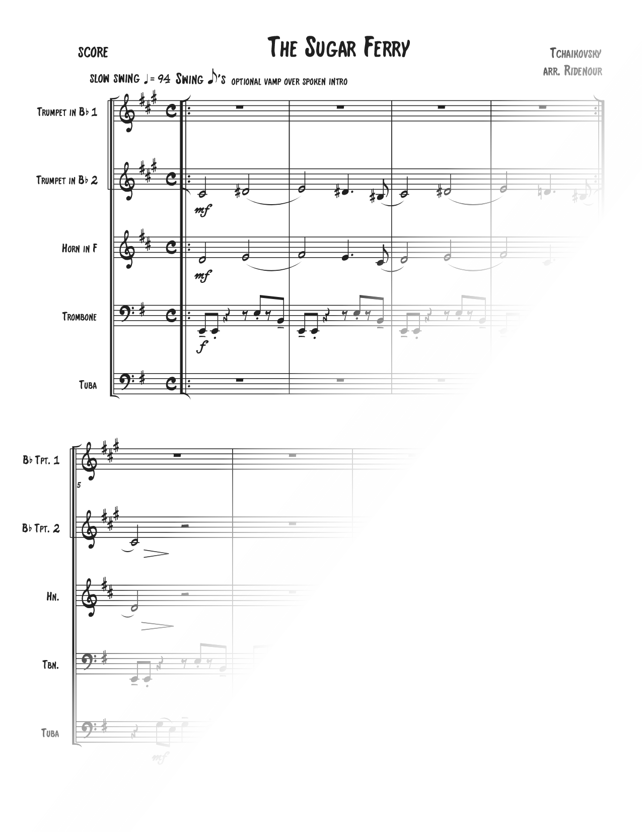 The Sugar Ferry - Brass Quintet