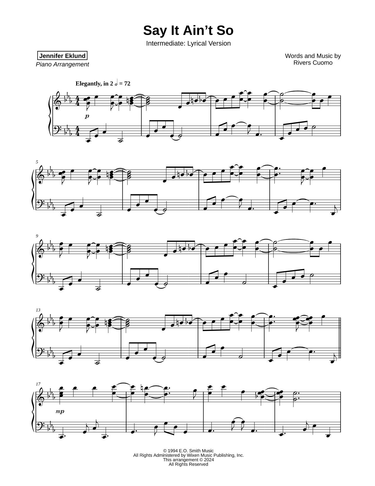 Say It Ain't So [intermediate - lyrical]