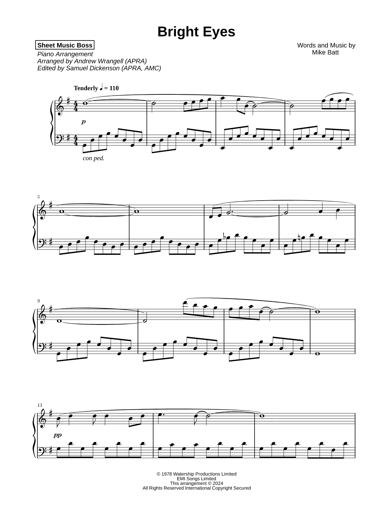 Bright Eyes [2024 arrangement]